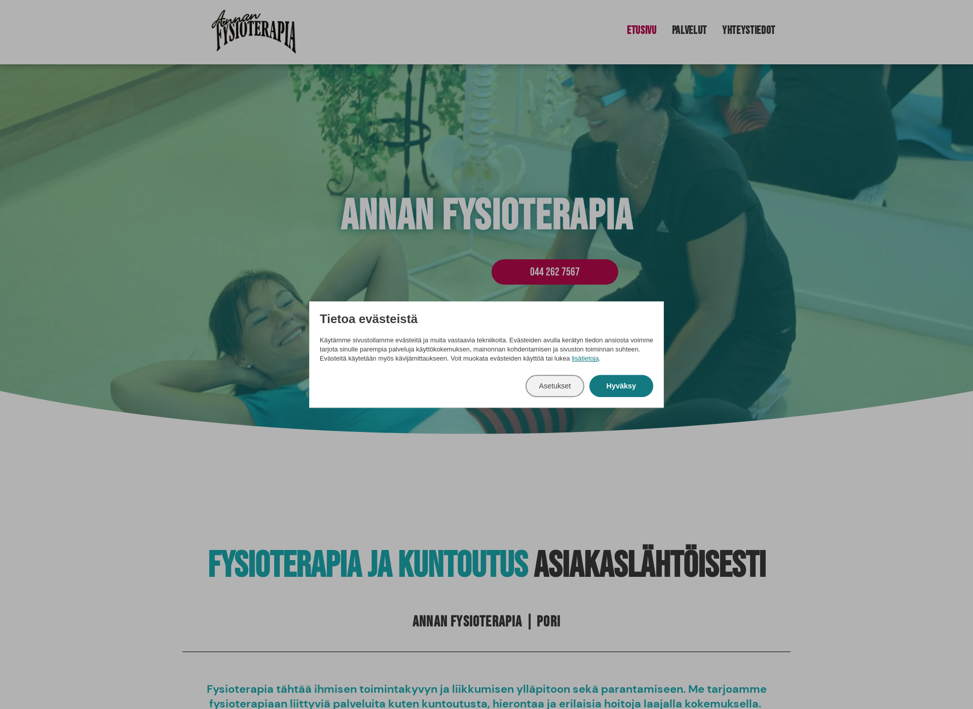 Screenshot for annanfysioterapia.fi