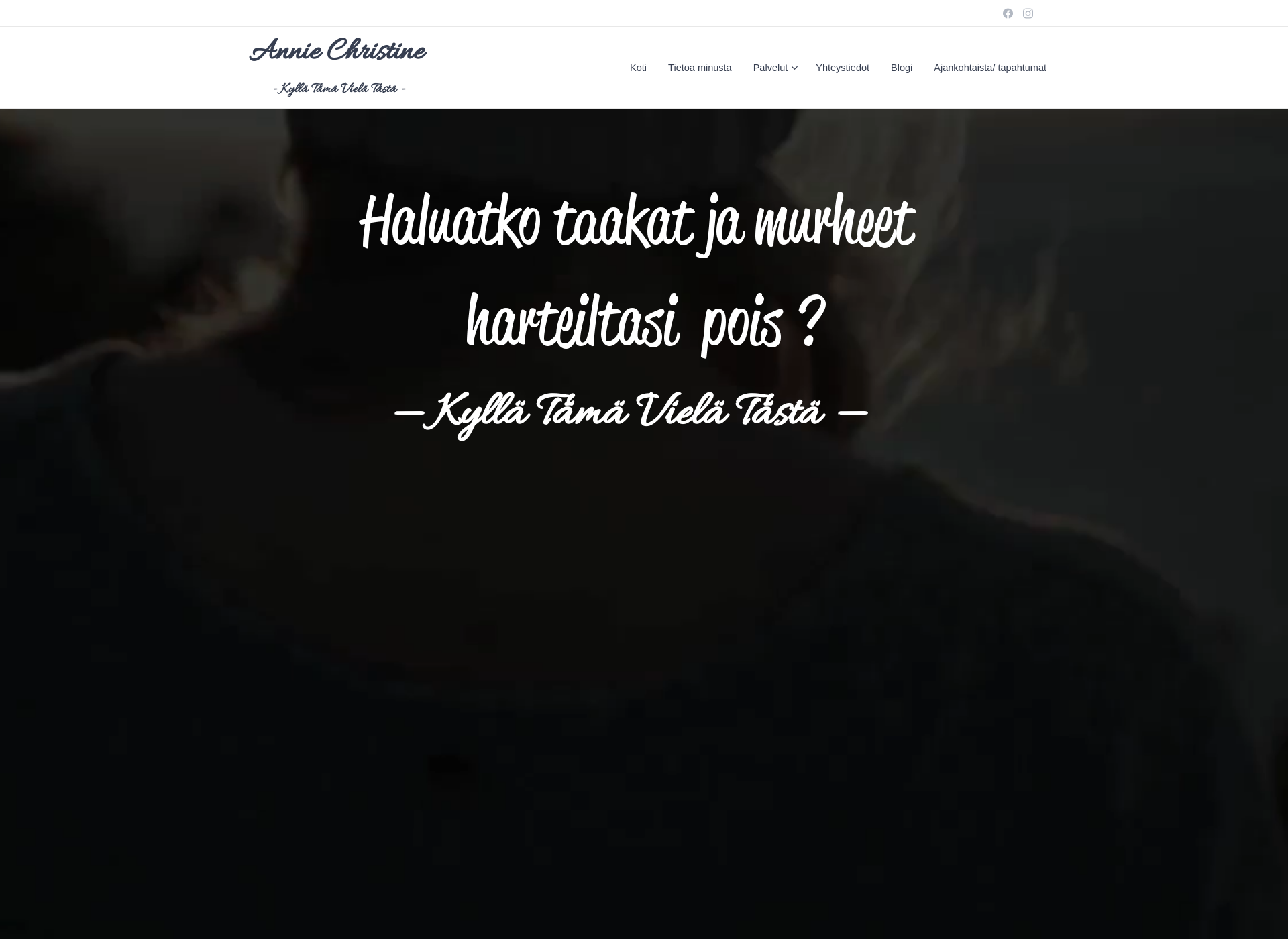 Screenshot for anniechristine.fi