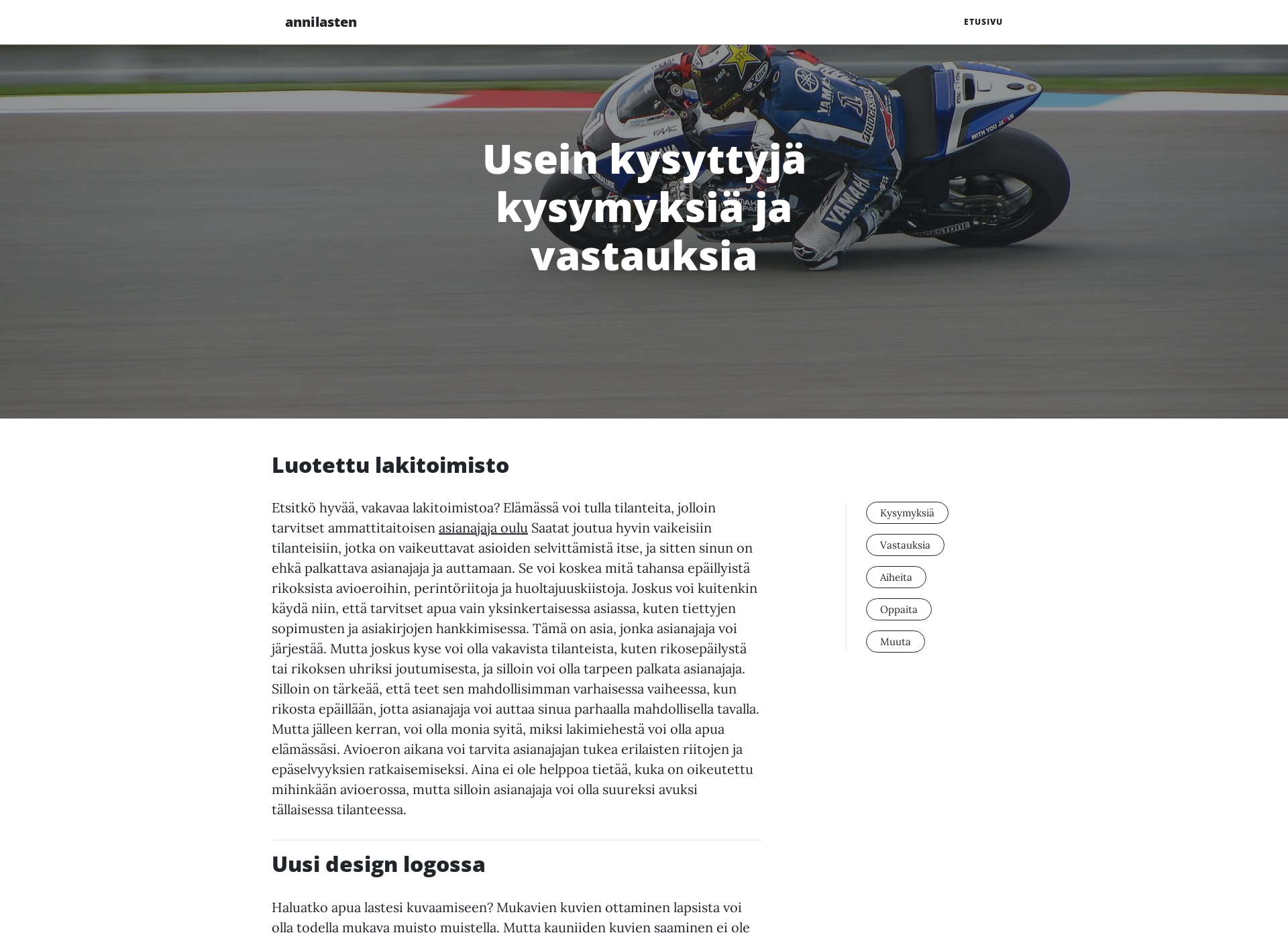 Screenshot for annilastentarha.fi