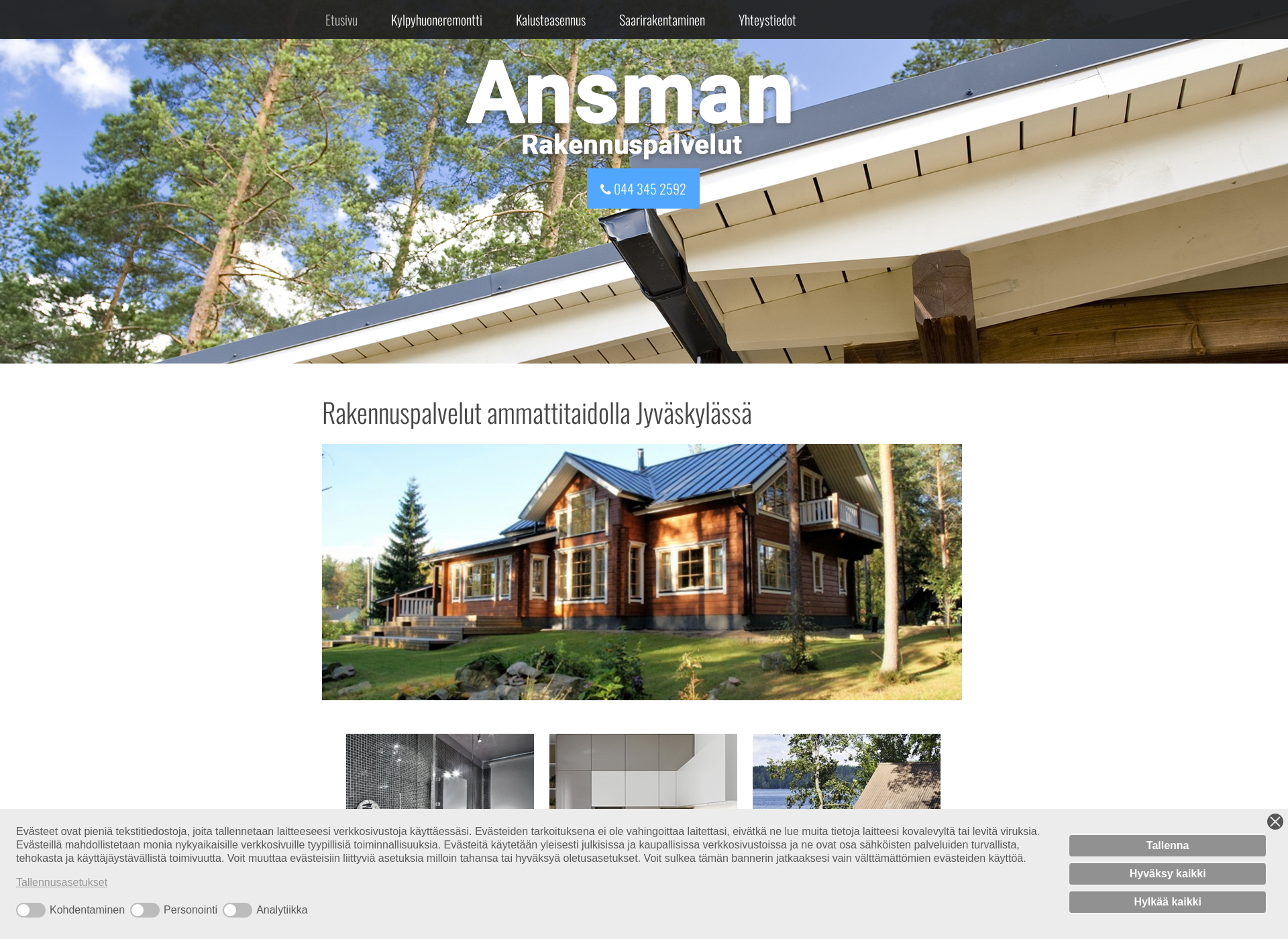 Screenshot for ansman.fi