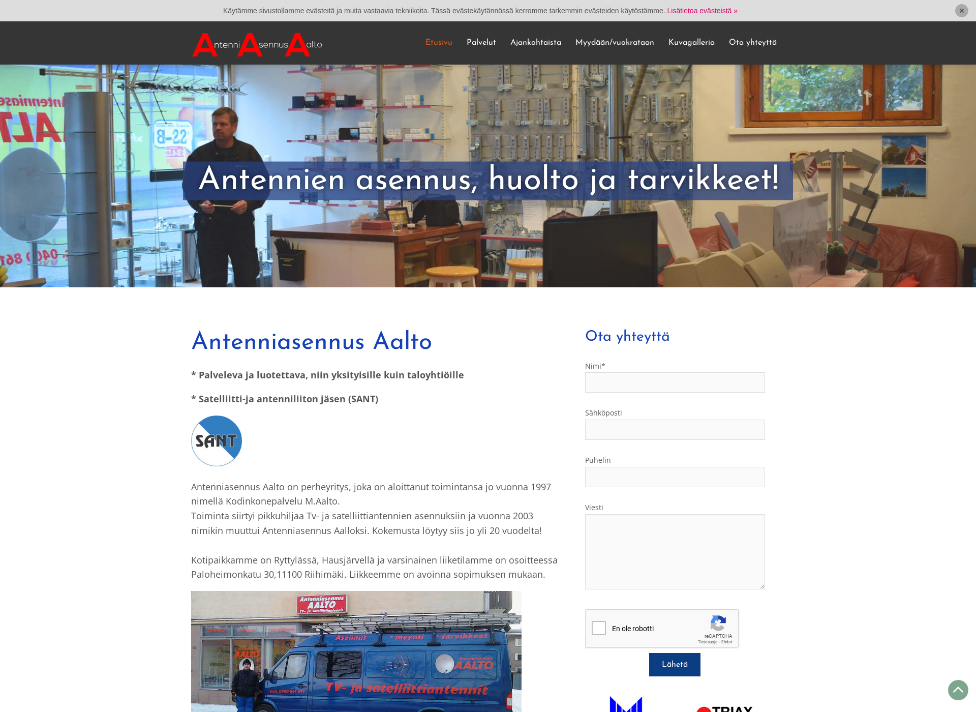 Screenshot for antenniaalto.fi