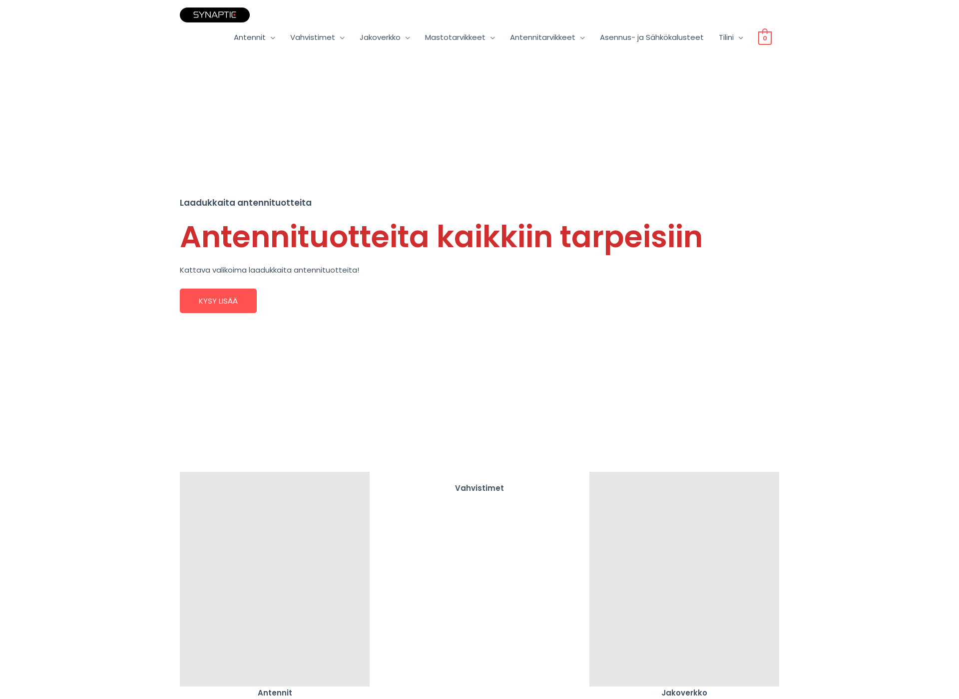 Skärmdump för antennikauppa.fi
