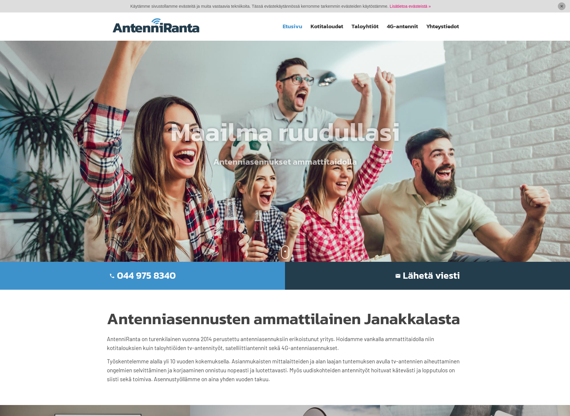 Näyttökuva antenniranta.fi
