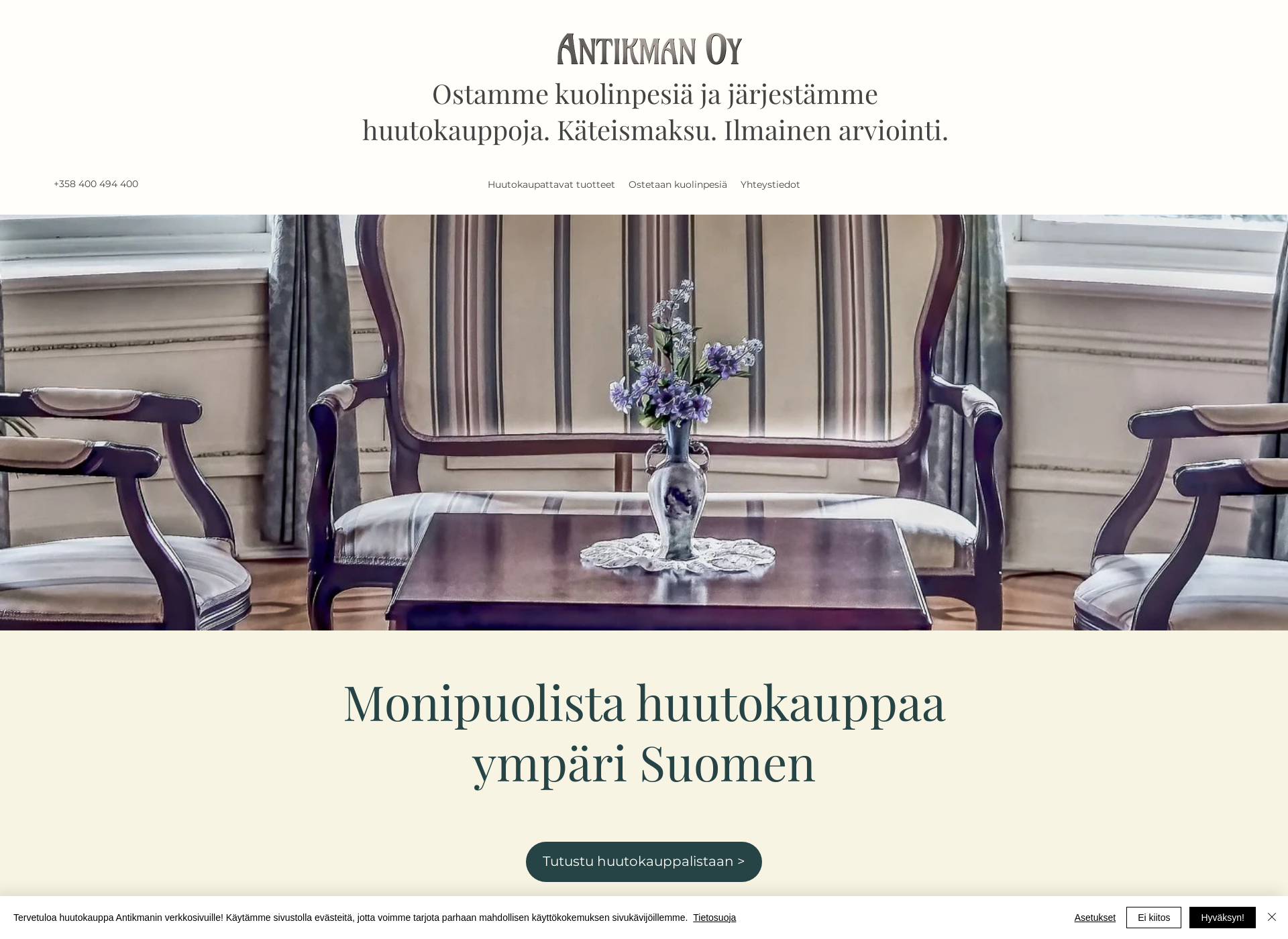 Screenshot for antikman.fi