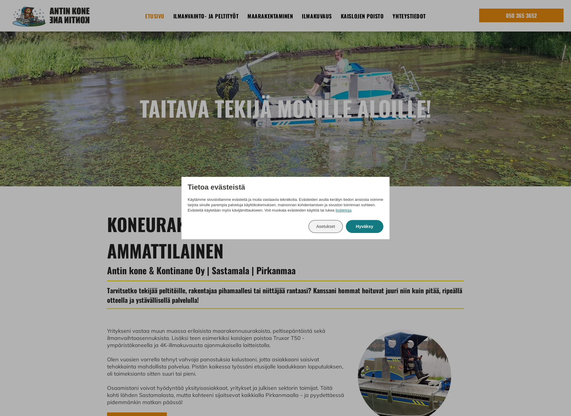 Screenshot for antinkone.fi