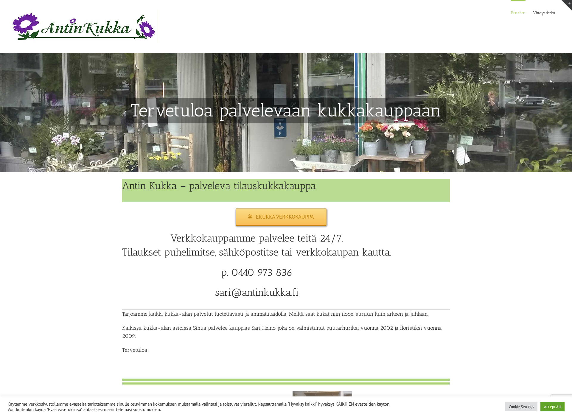 Screenshot for antinkukka.fi