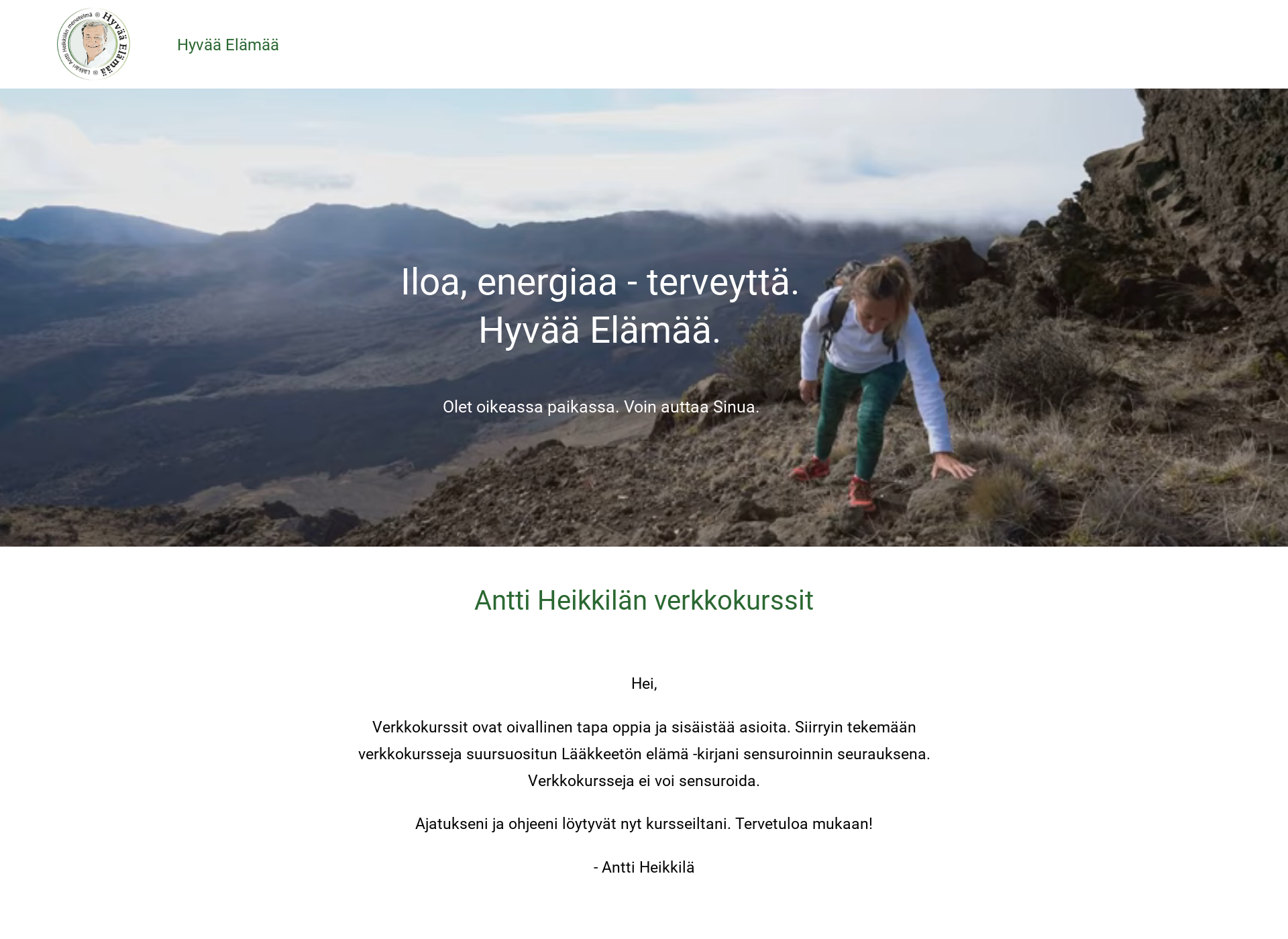 Screenshot for anttiauttaa.fi
