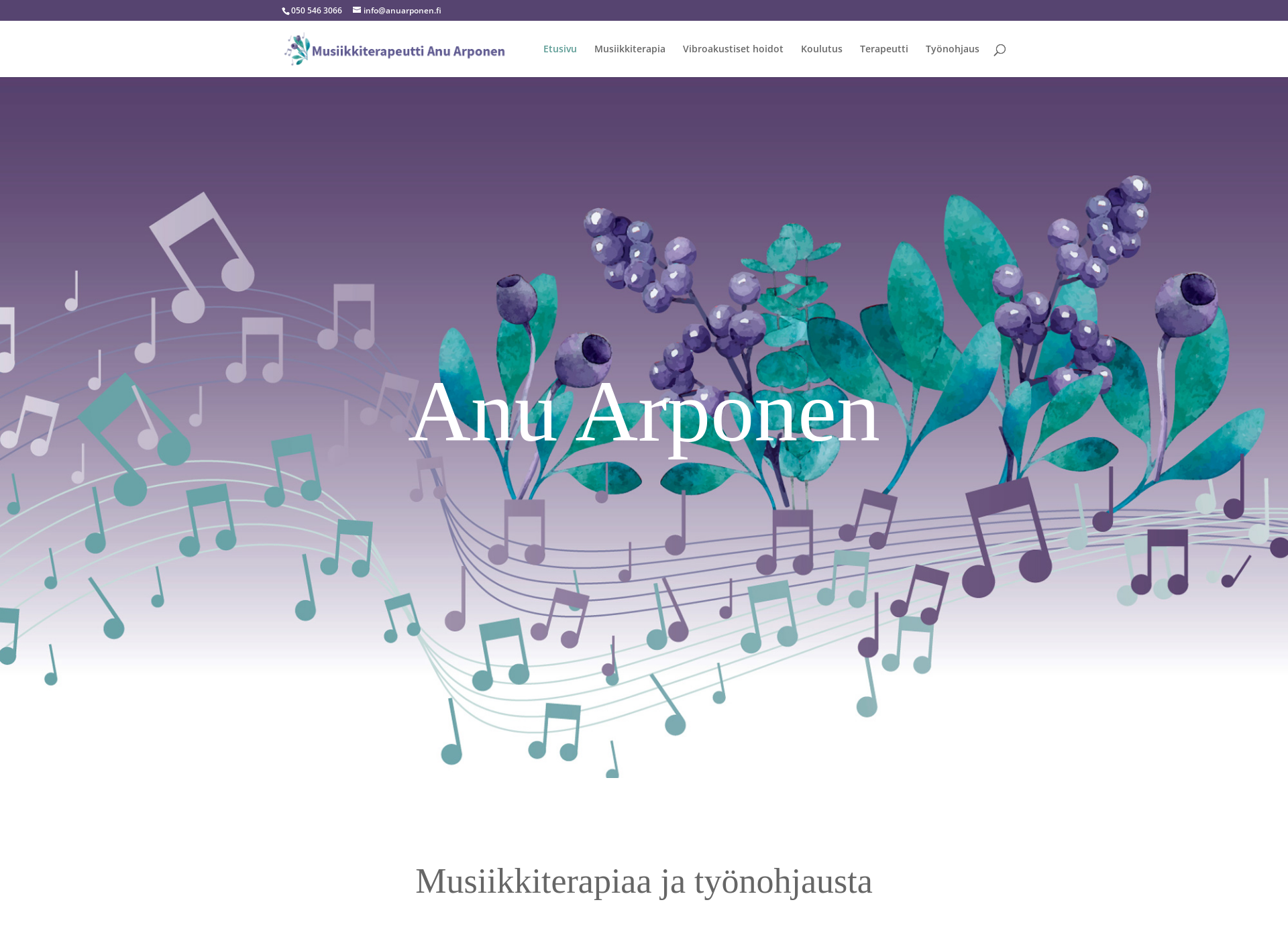 Screenshot for anuarponen.fi