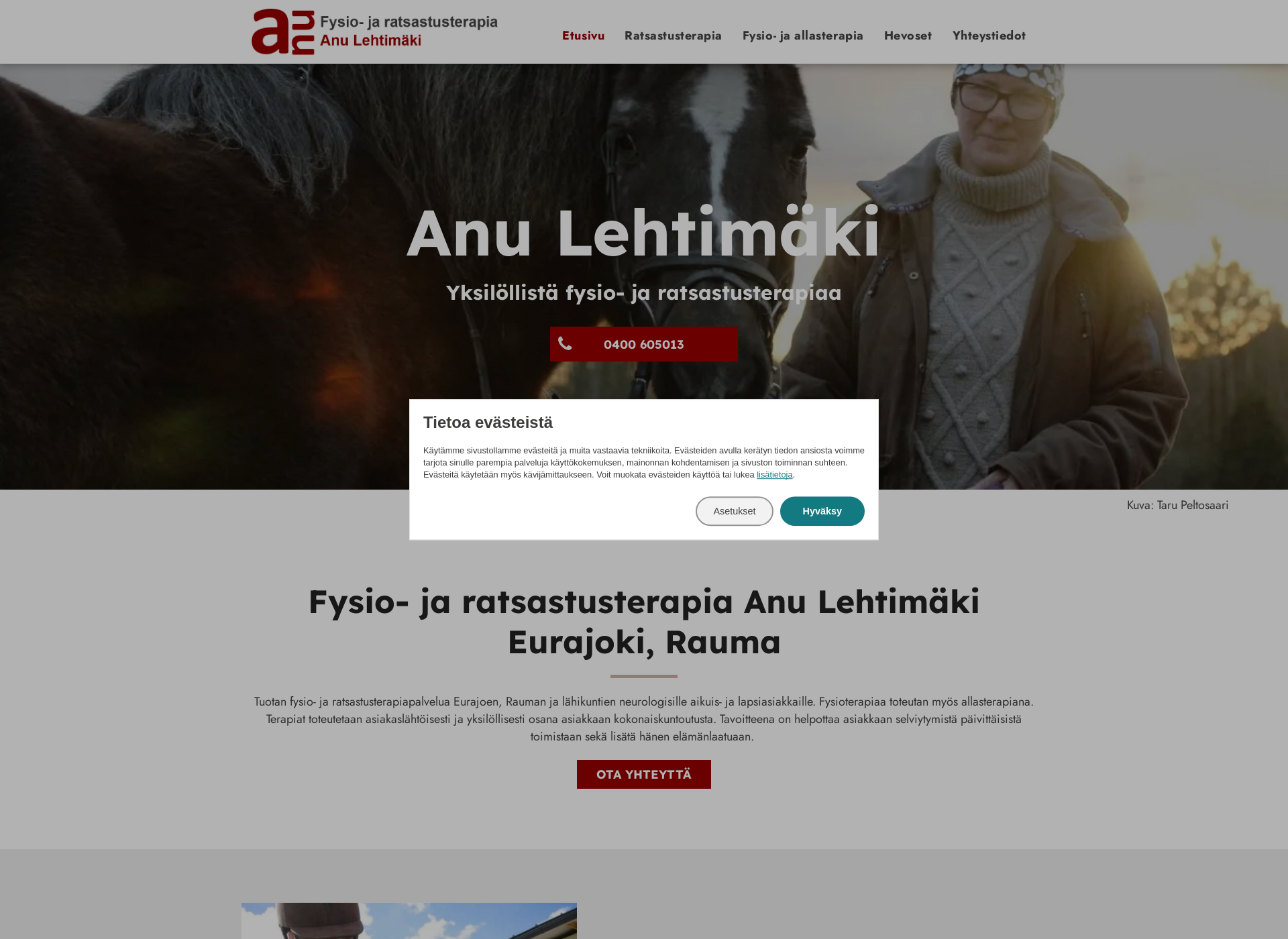 Screenshot for anulehtimaki.fi