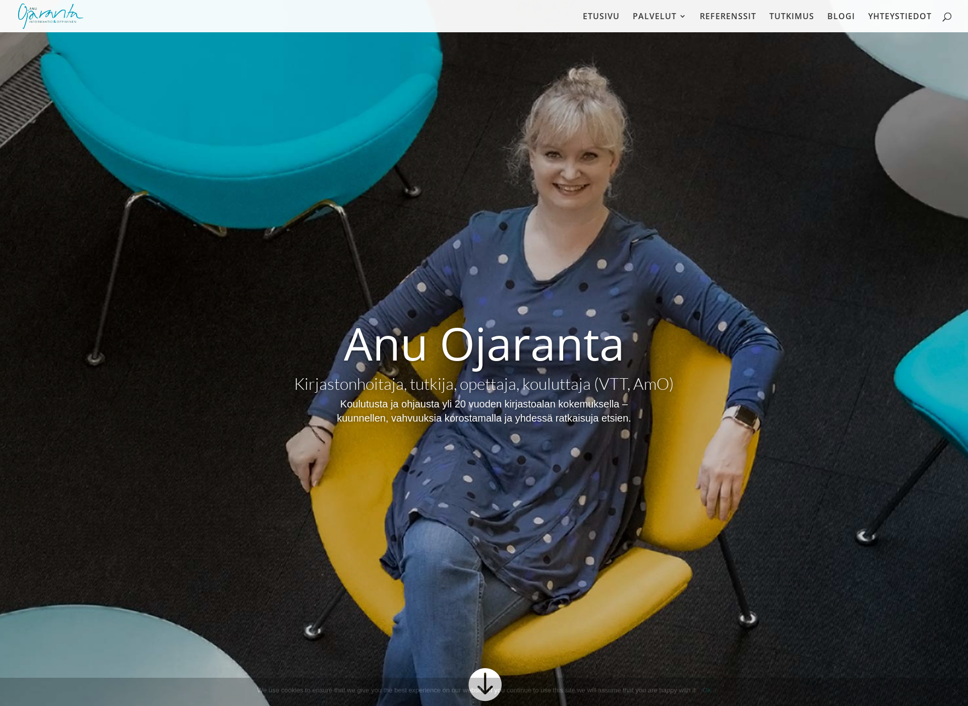 Screenshot for anuojaranta.fi