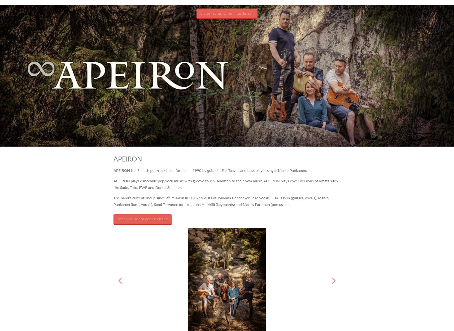 Screenshot for apeiron.fi
