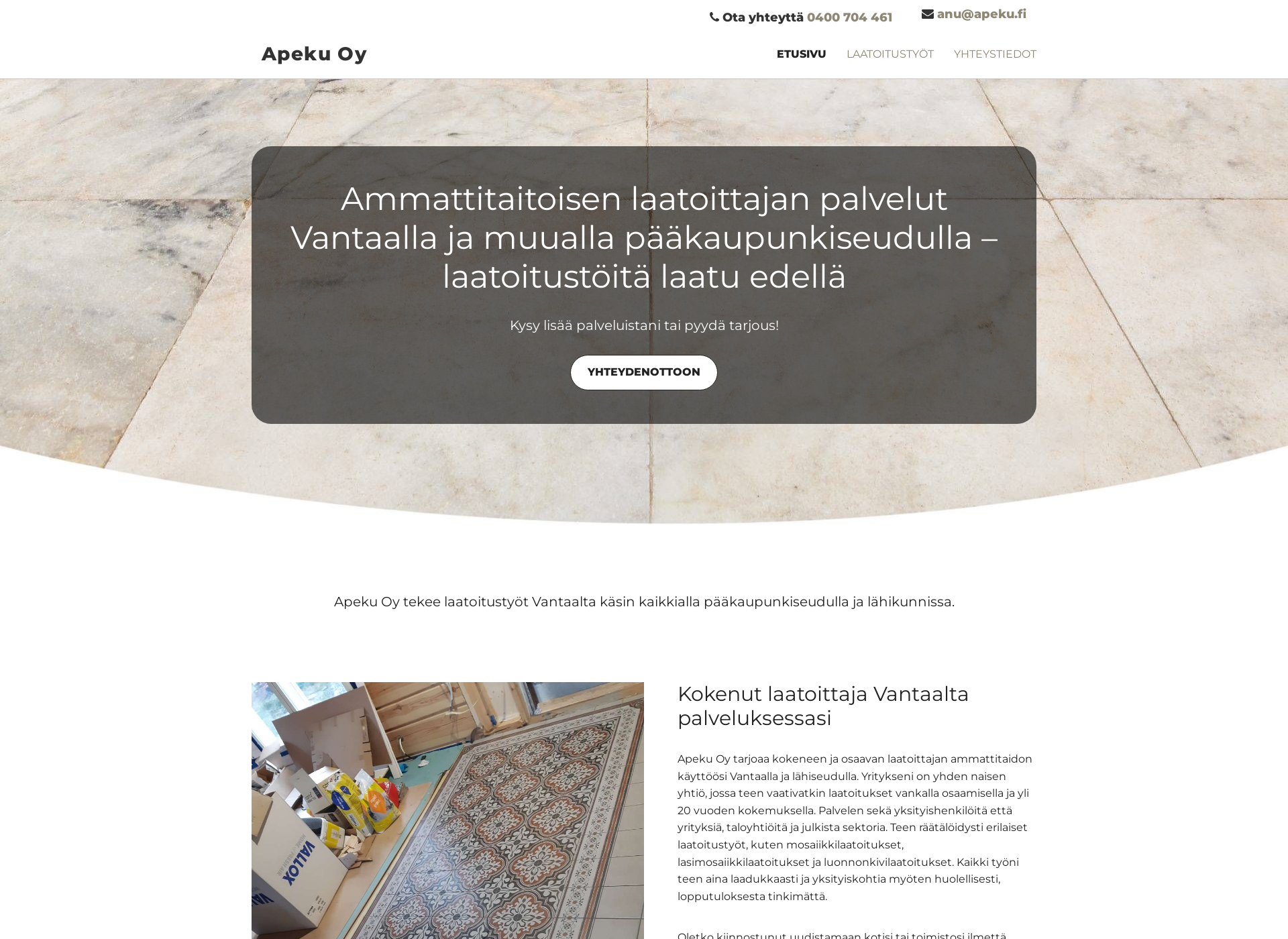 Screenshot for apeku.fi