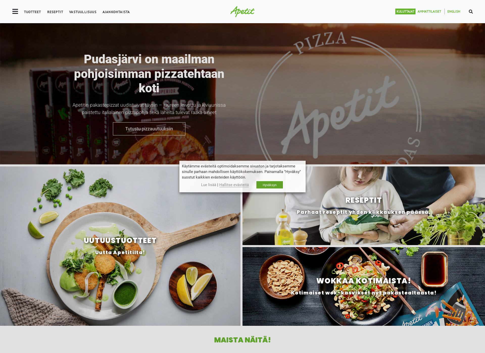 Screenshot for apetit.fi