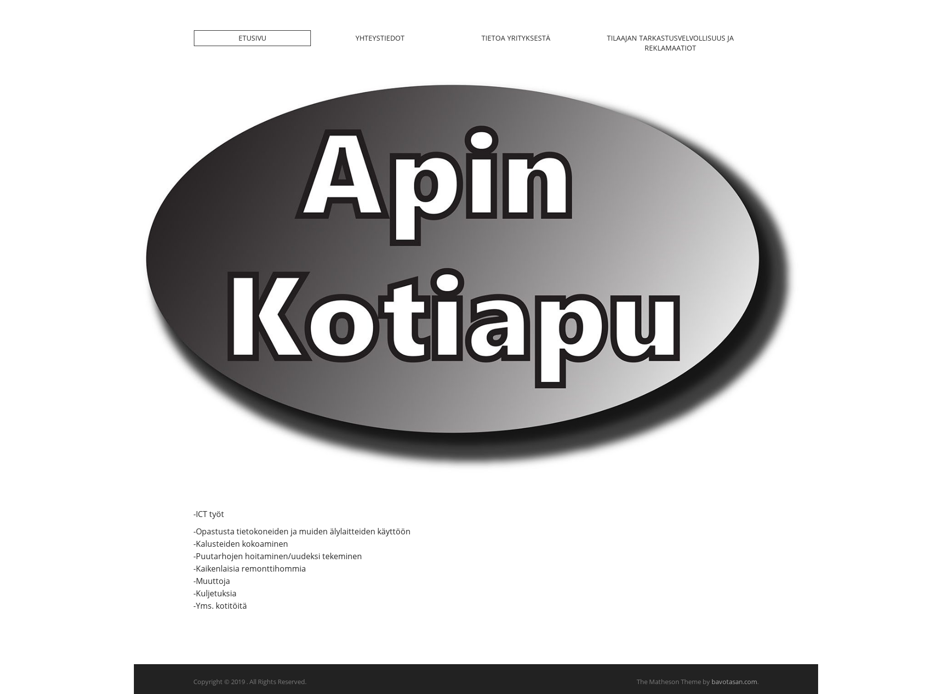 Skärmdump för apinkotiapu.fi