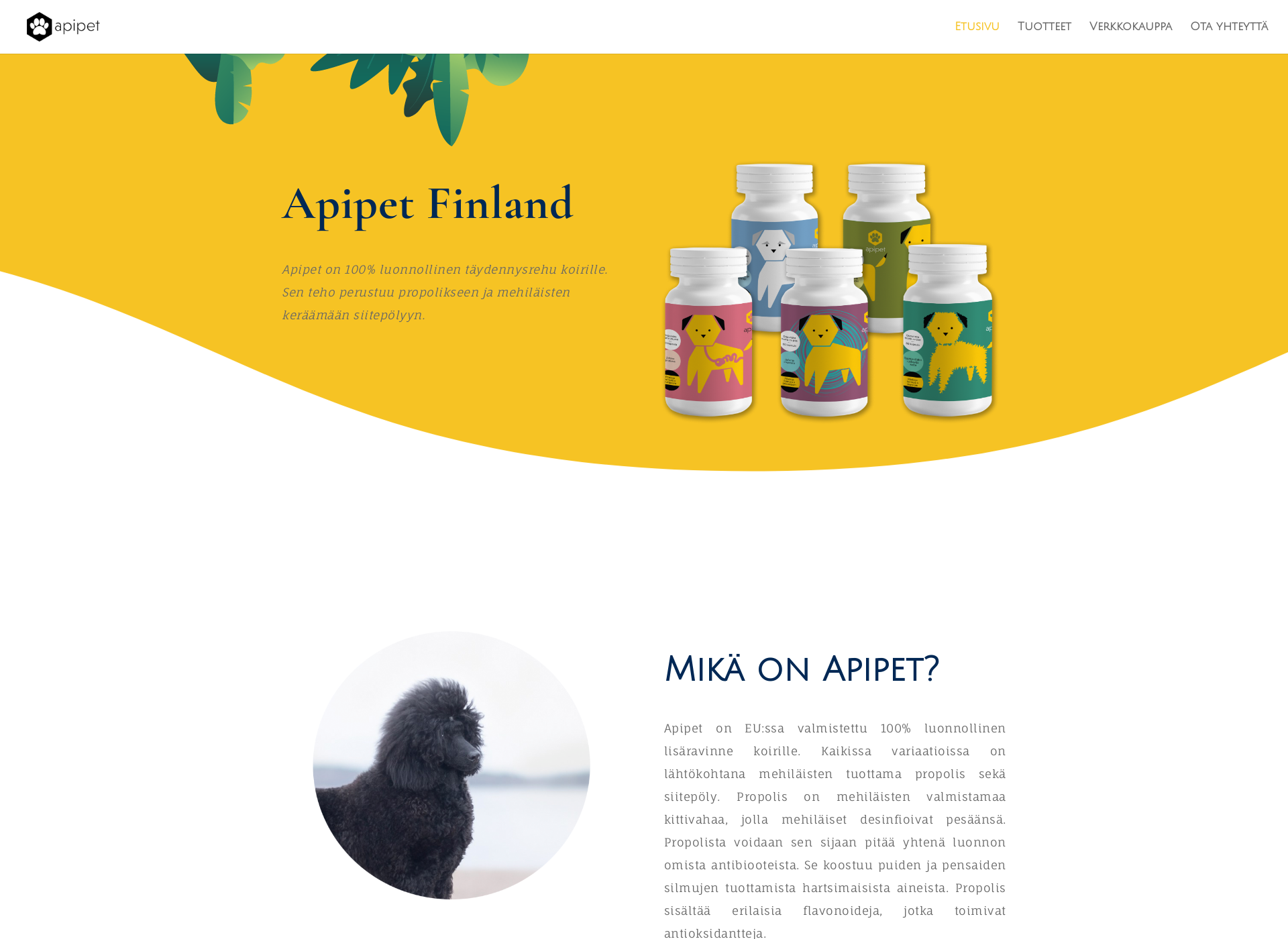 Screenshot for apipetfinland.fi