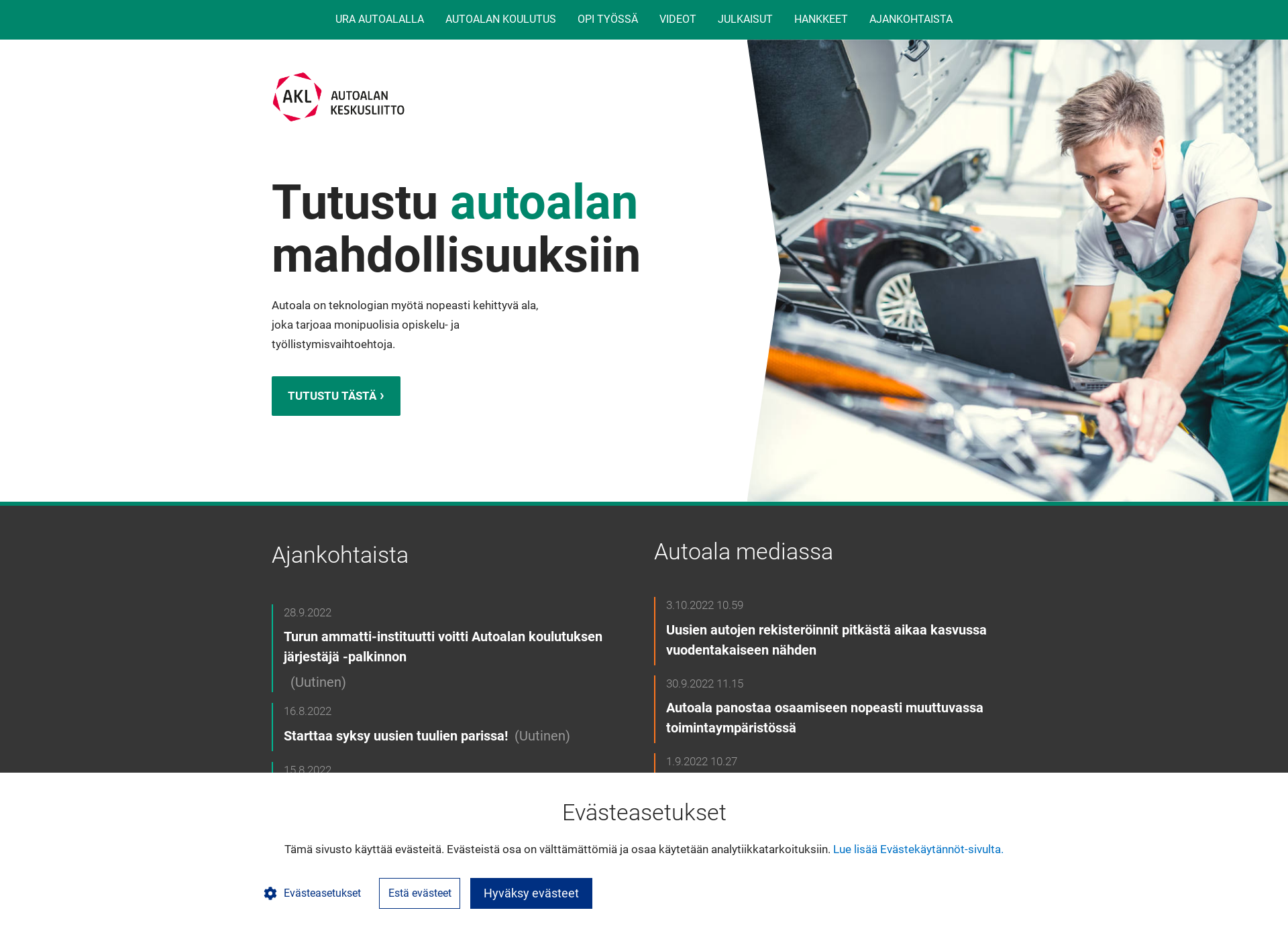 Screenshot for apo-koulutus.fi