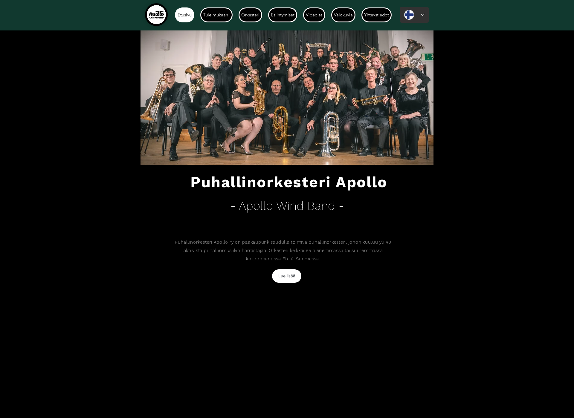 Skärmdump för apollo-orkesteri.fi
