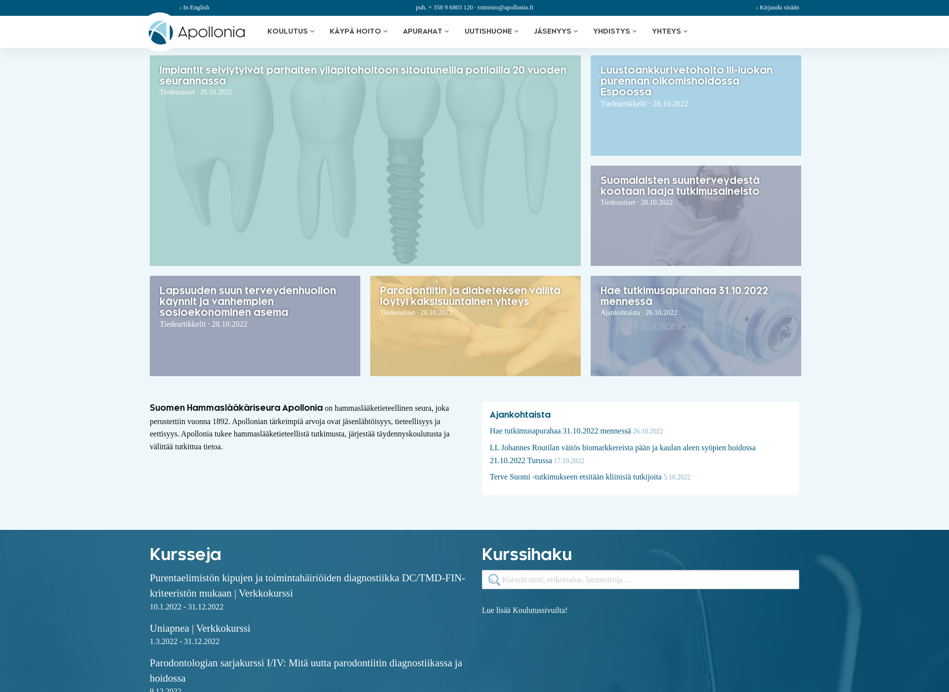 Screenshot for apollonia.fi
