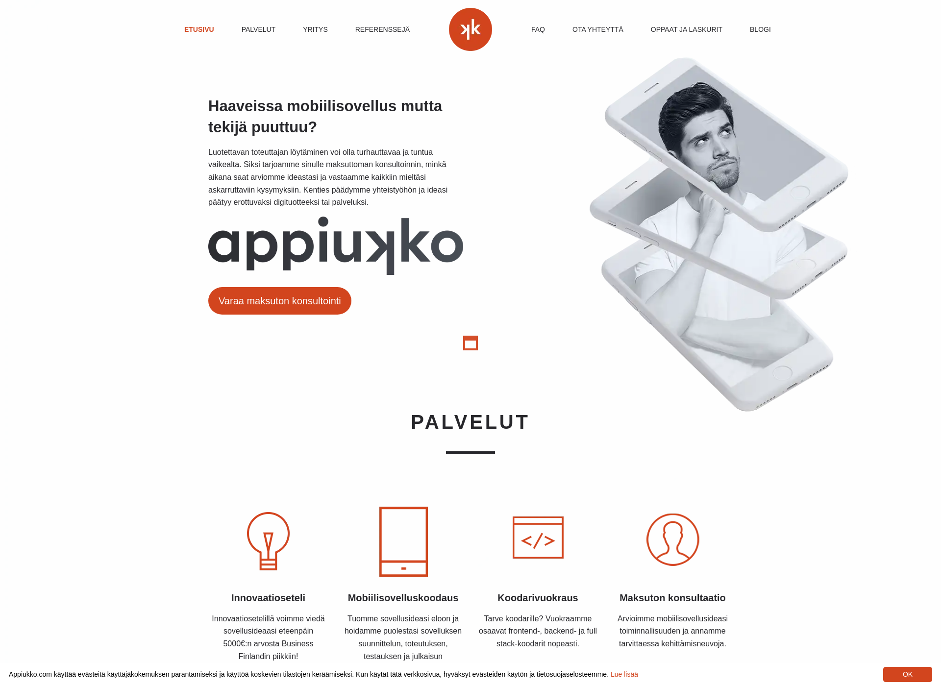 Screenshot for appiukko.fi