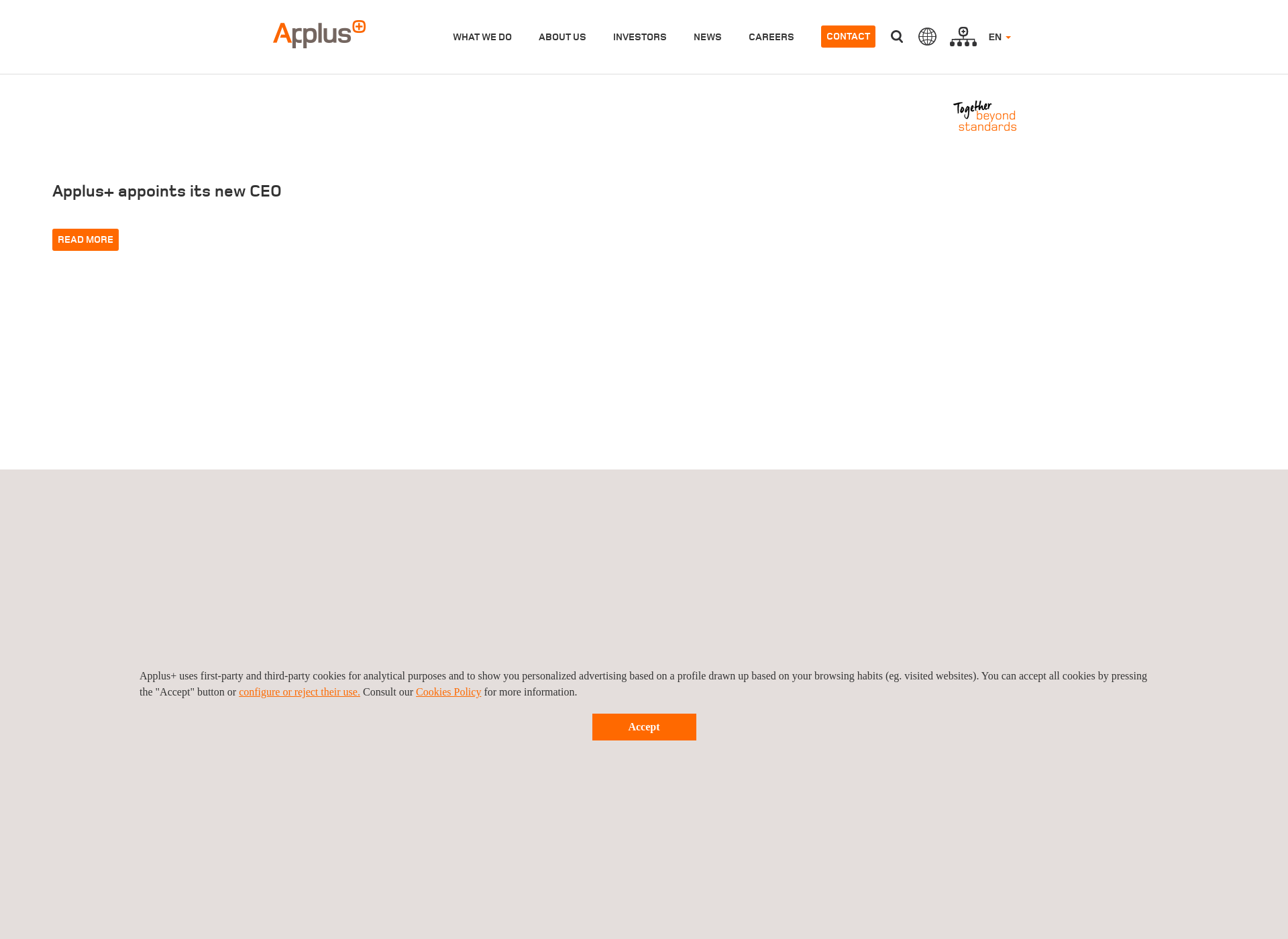 Skärmdump för applus.fi