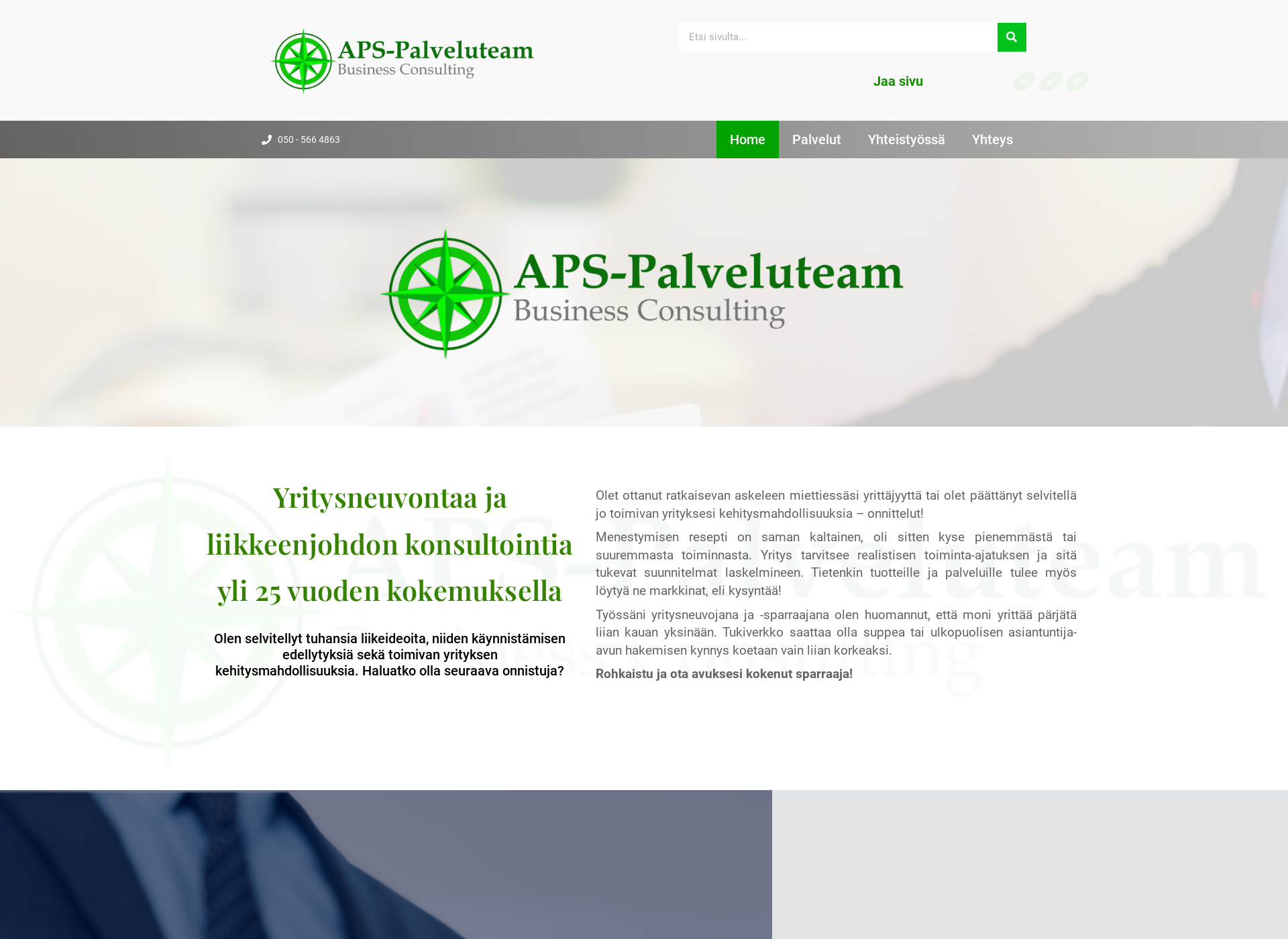 Screenshot for apspalveluteam.fi