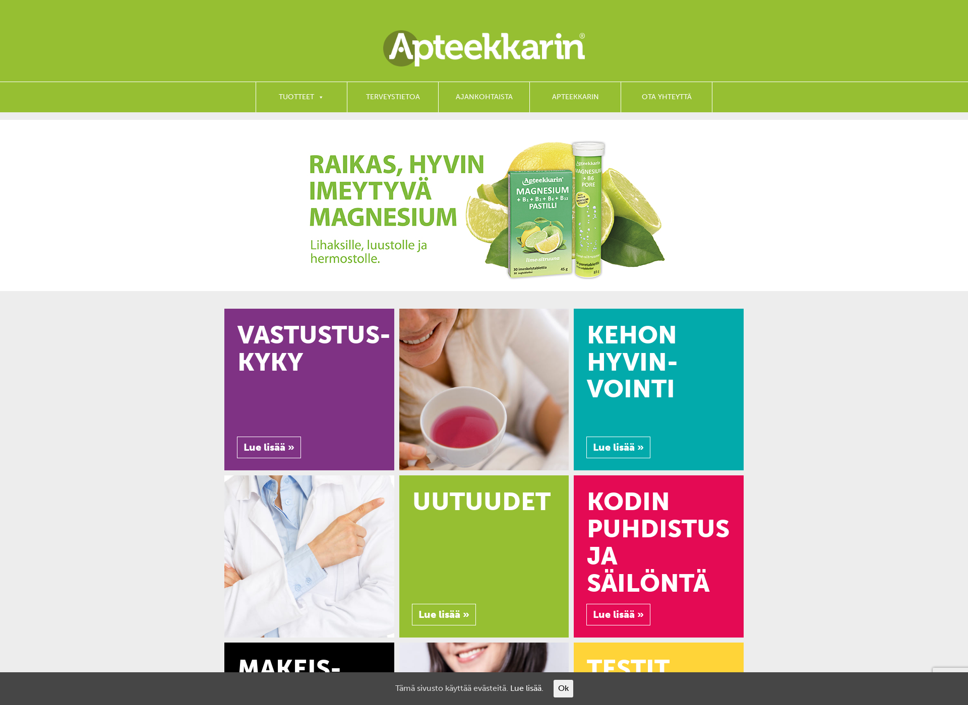 Screenshot for apteekkarin.fi