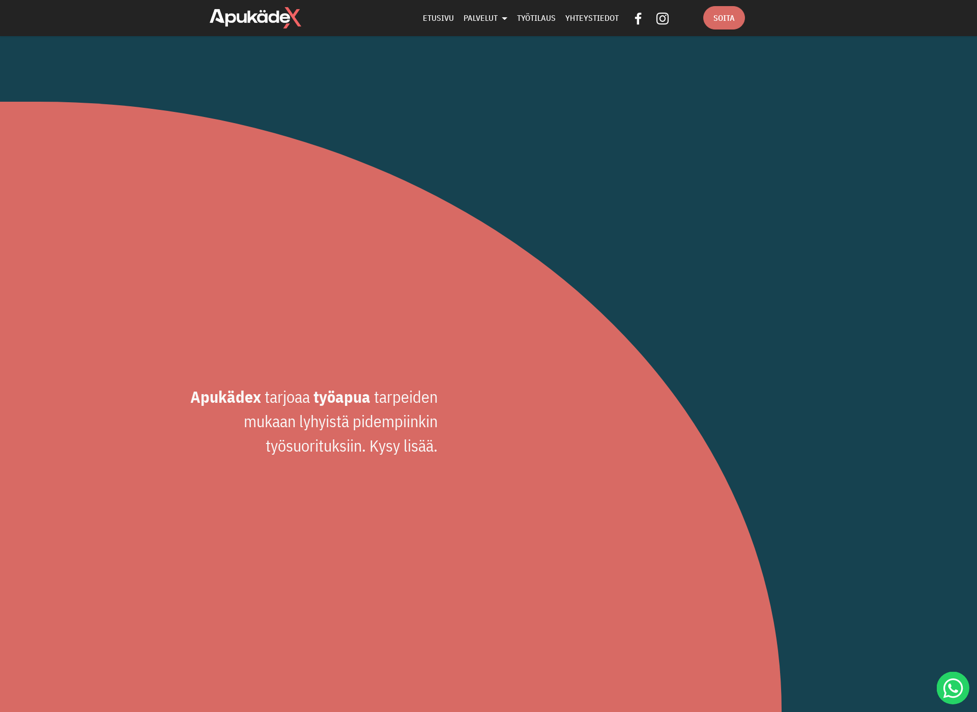 Screenshot for apukadex.fi