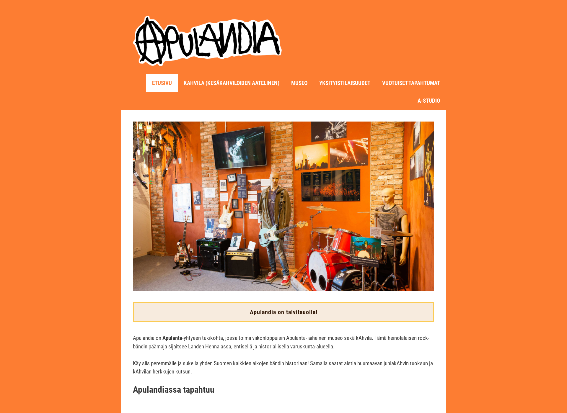 Screenshot for apulandia.fi