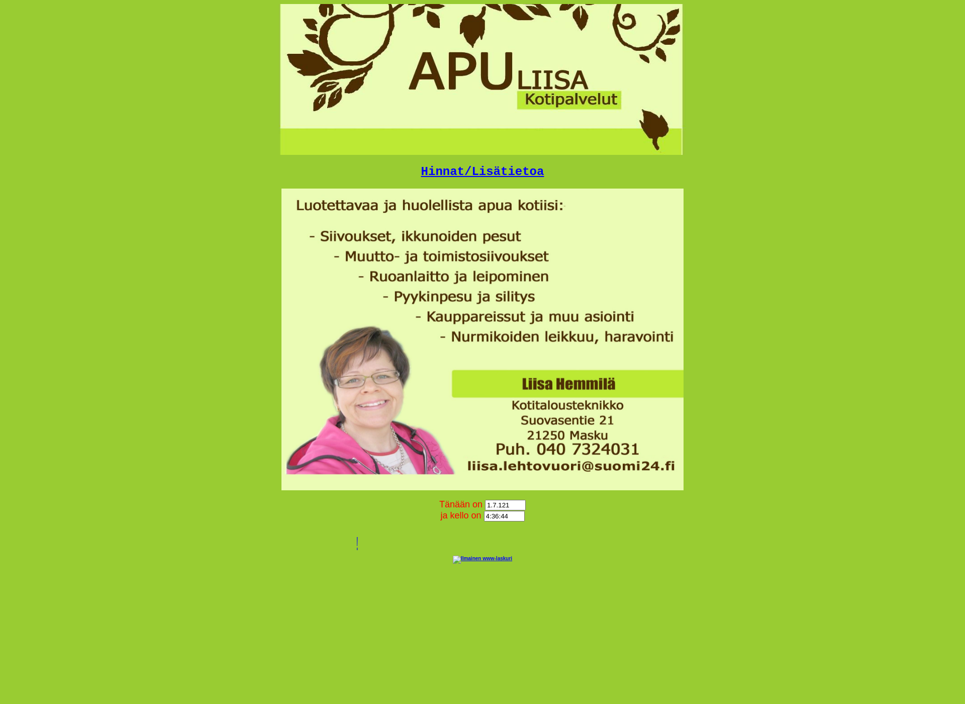 Screenshot for apuliisa.fi