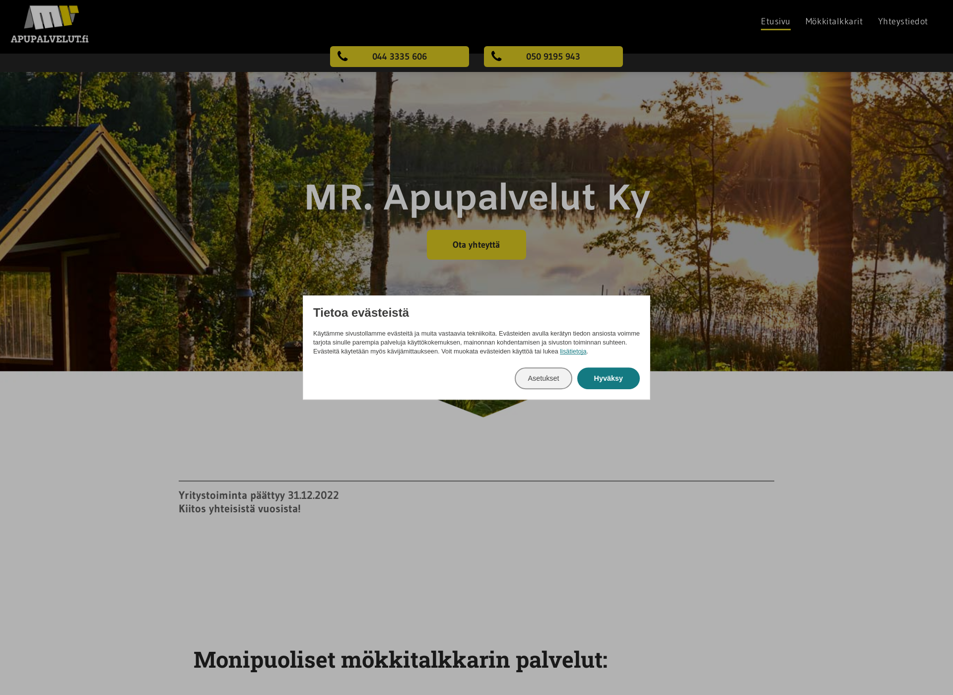 Screenshot for apupalvelut.fi