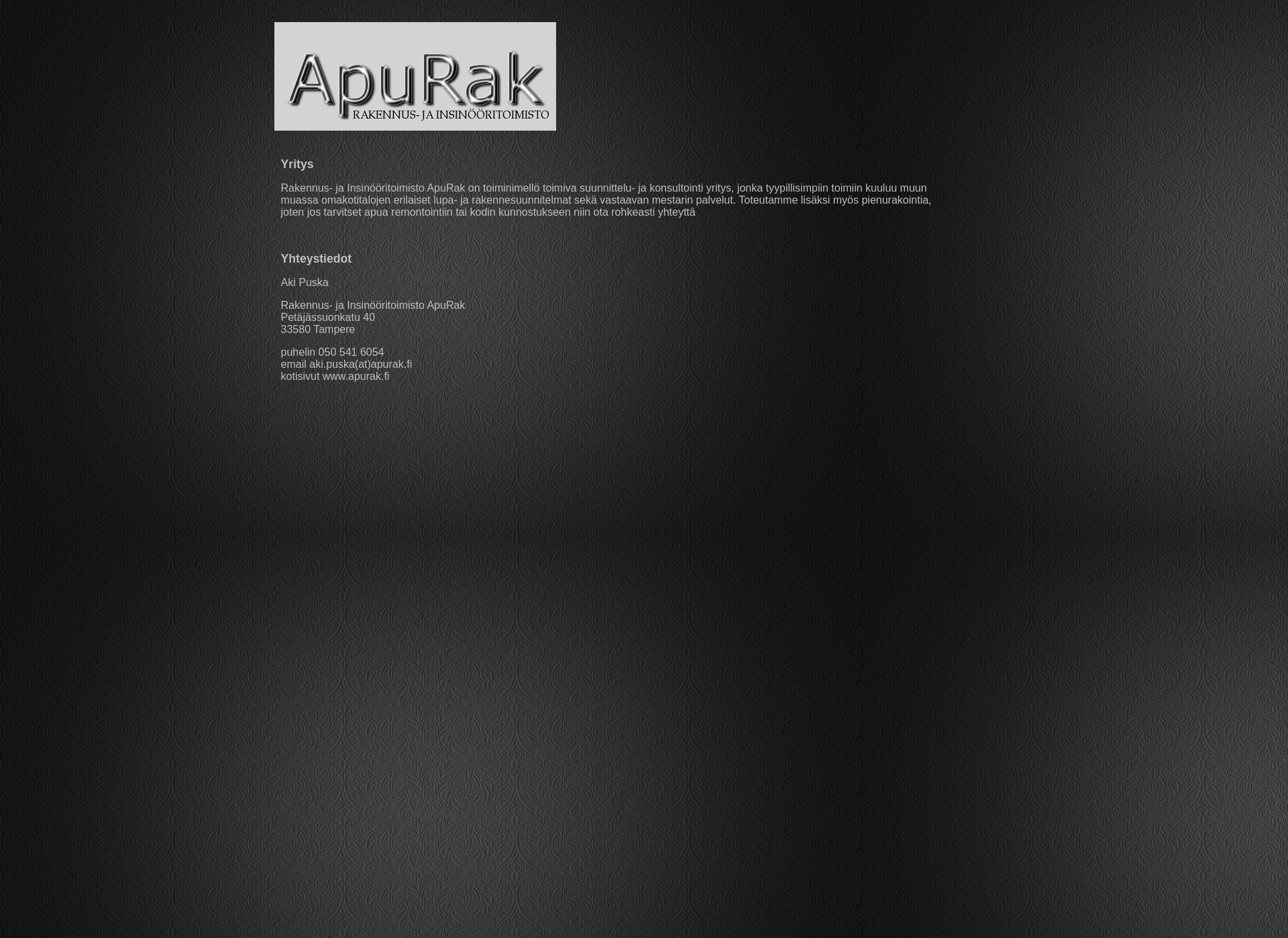 Screenshot for apurak.fi