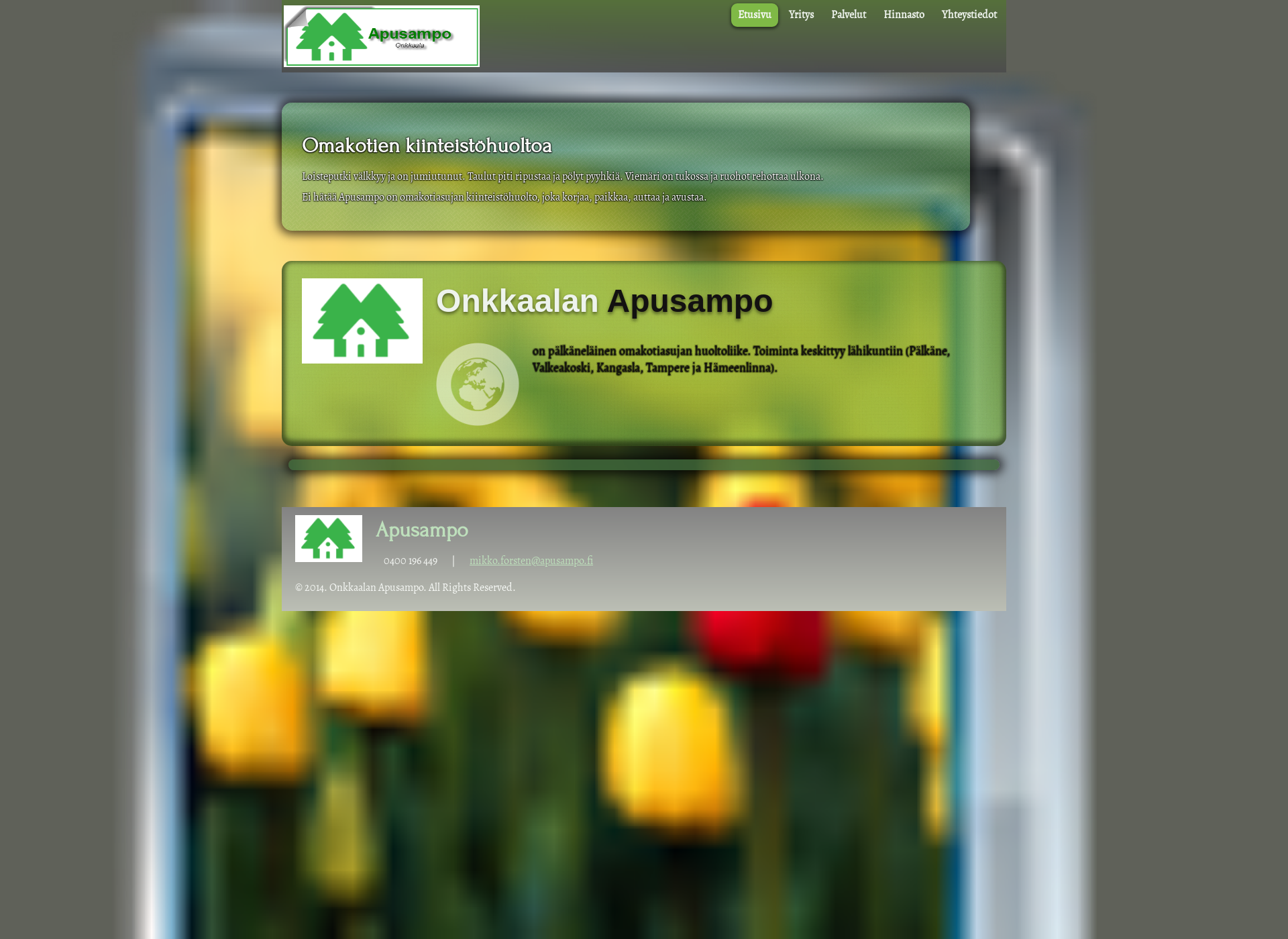 Screenshot for apusampo.fi