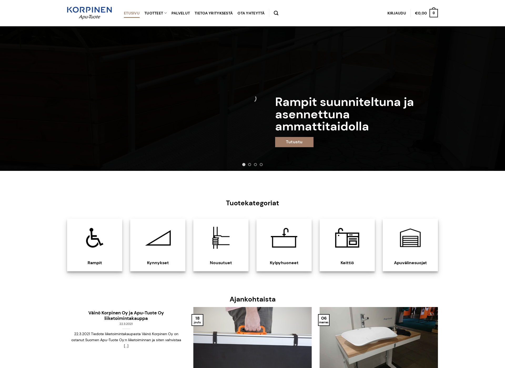 Screenshot for aputuotekauppa.fi