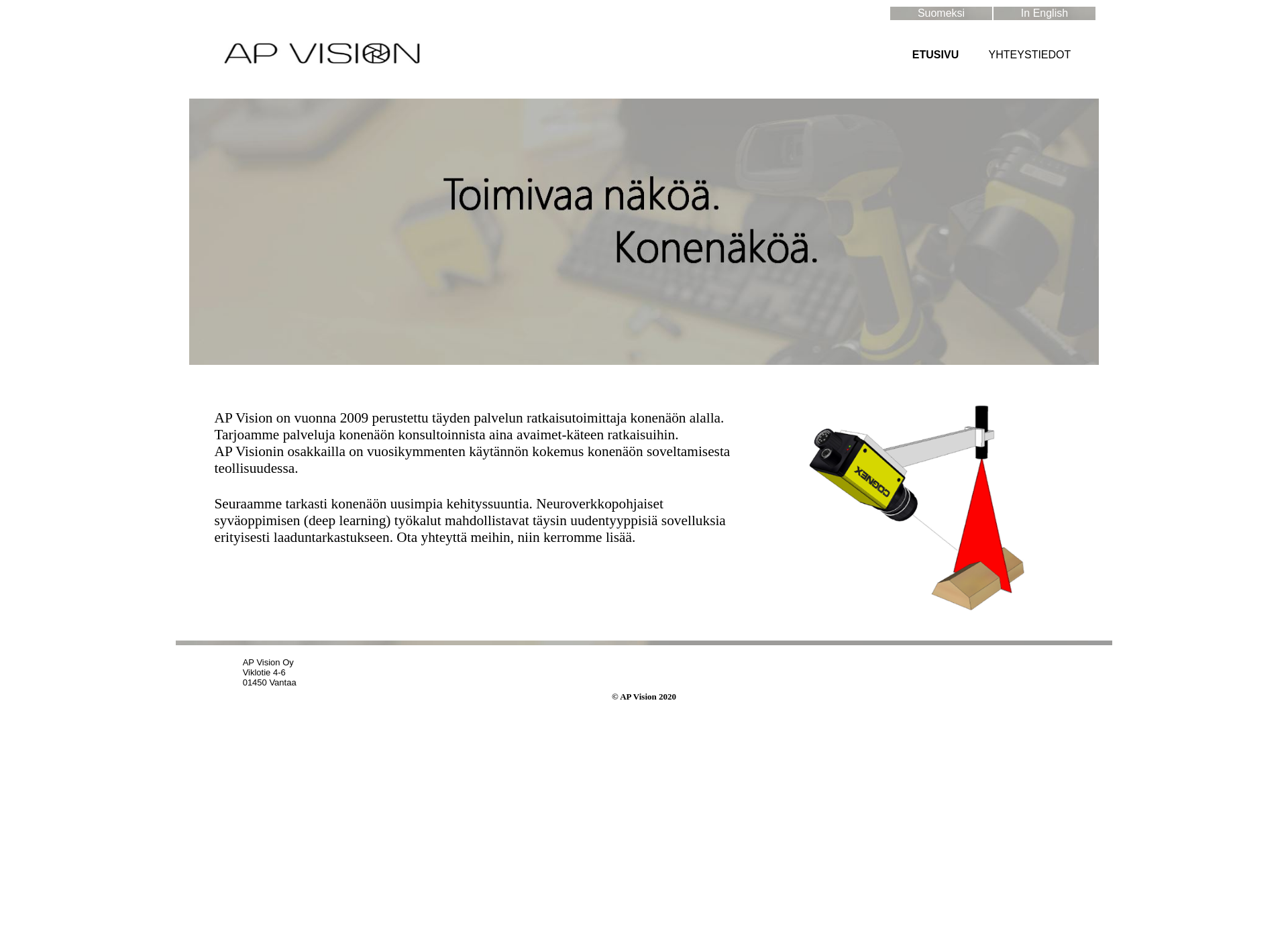 Skärmdump för apvision.fi