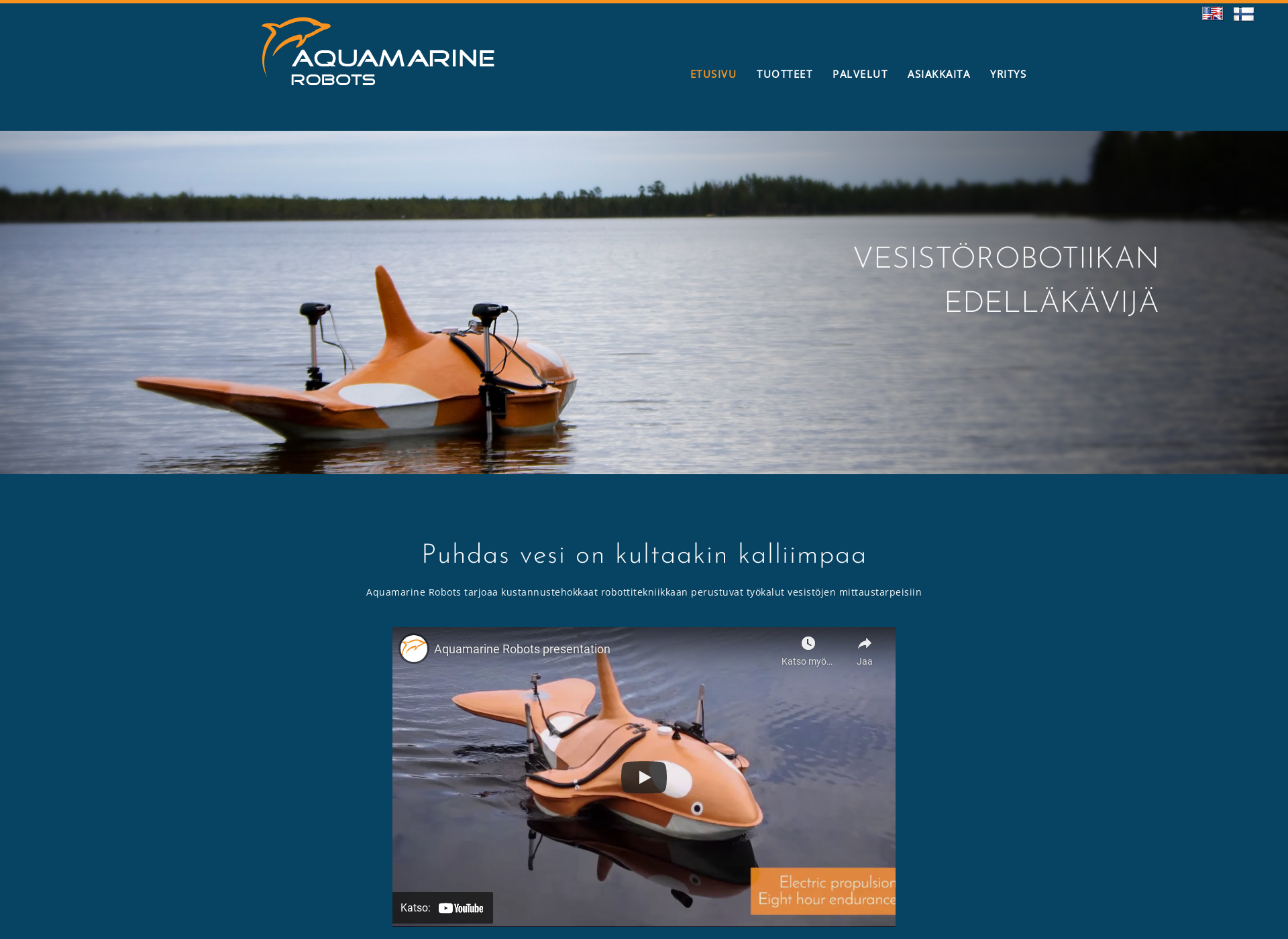 Screenshot for aquamarine.fi