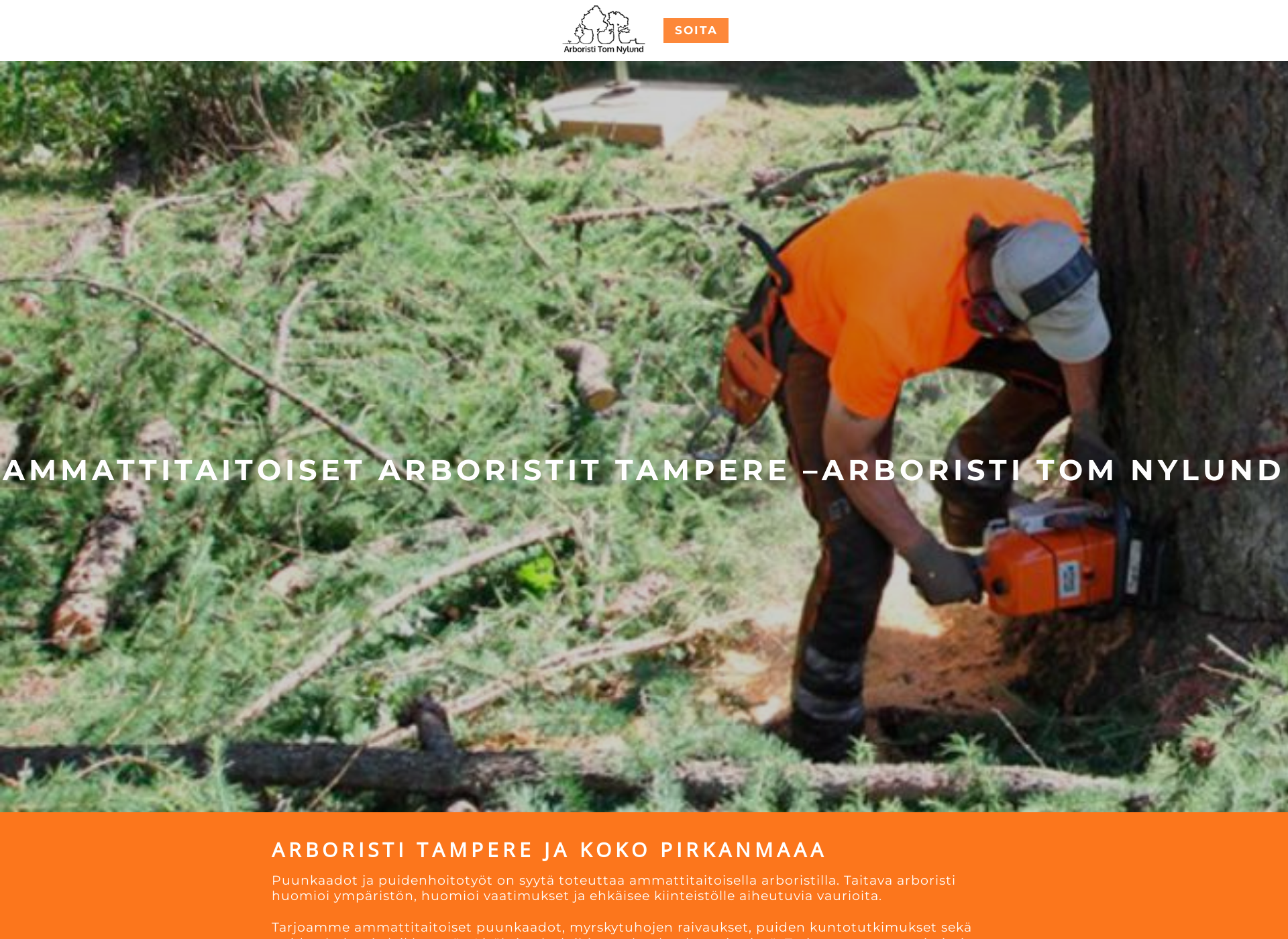 Screenshot for arboristit.fi