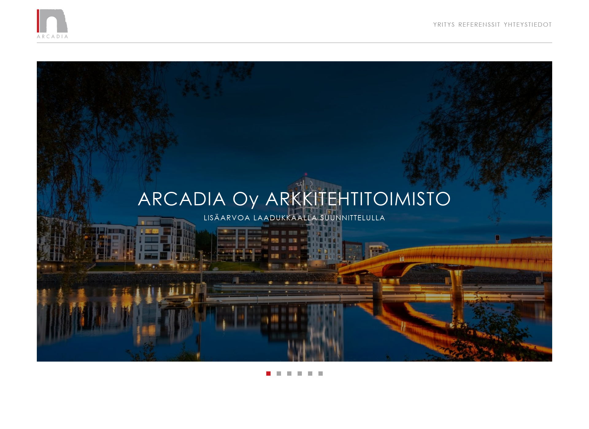 Skärmdump för arcadia.fi
