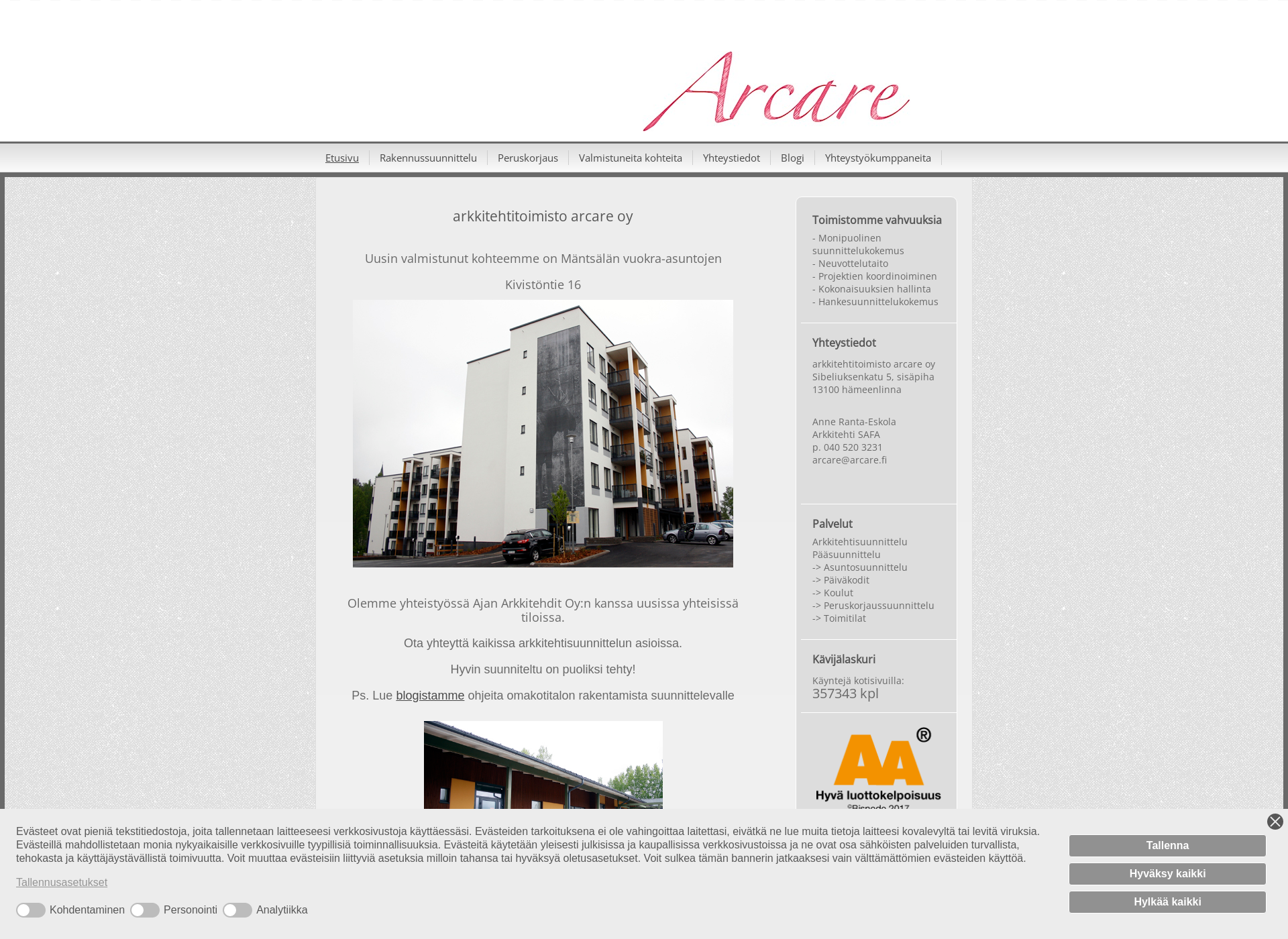 Screenshot for arcare.fi