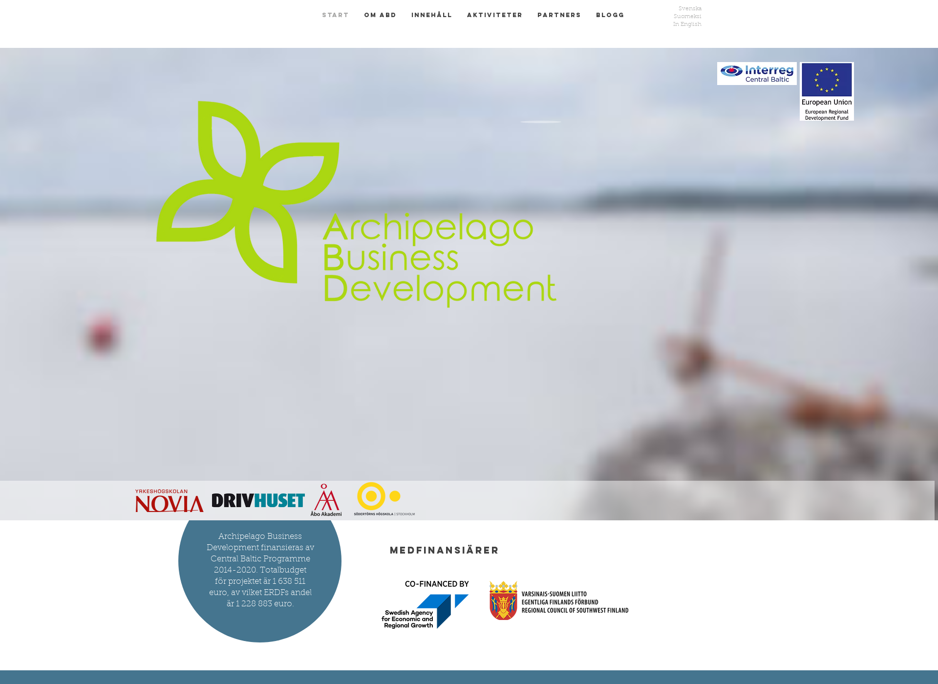 Skärmdump för archipelagobusiness.fi