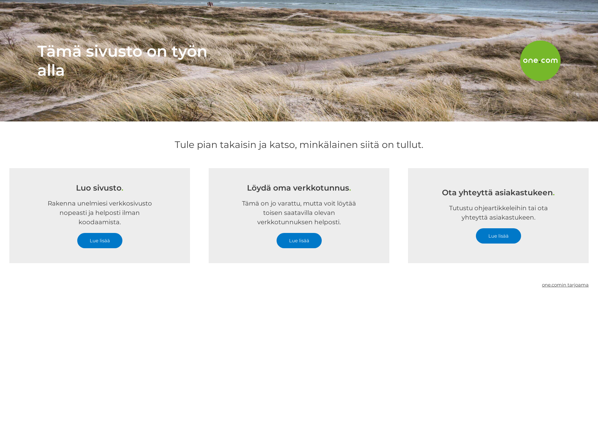 Skärmdump för archipelagoholiday.fi