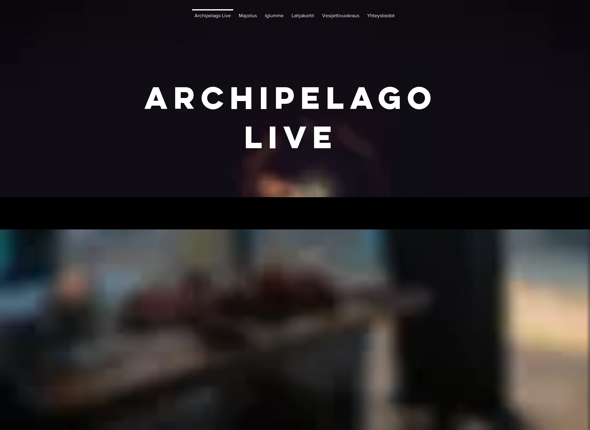 Skärmdump för archipelagolive.fi