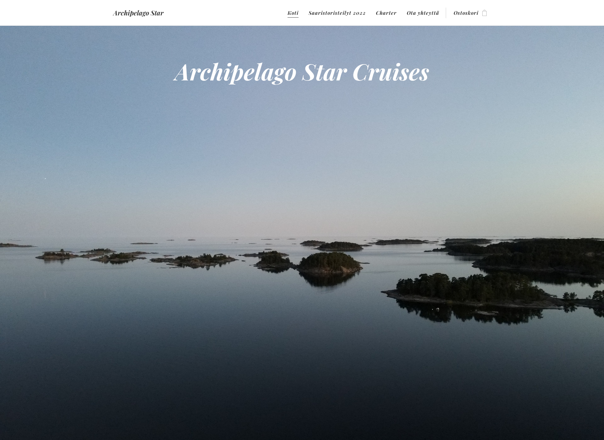 Skärmdump för archipelagostar.fi