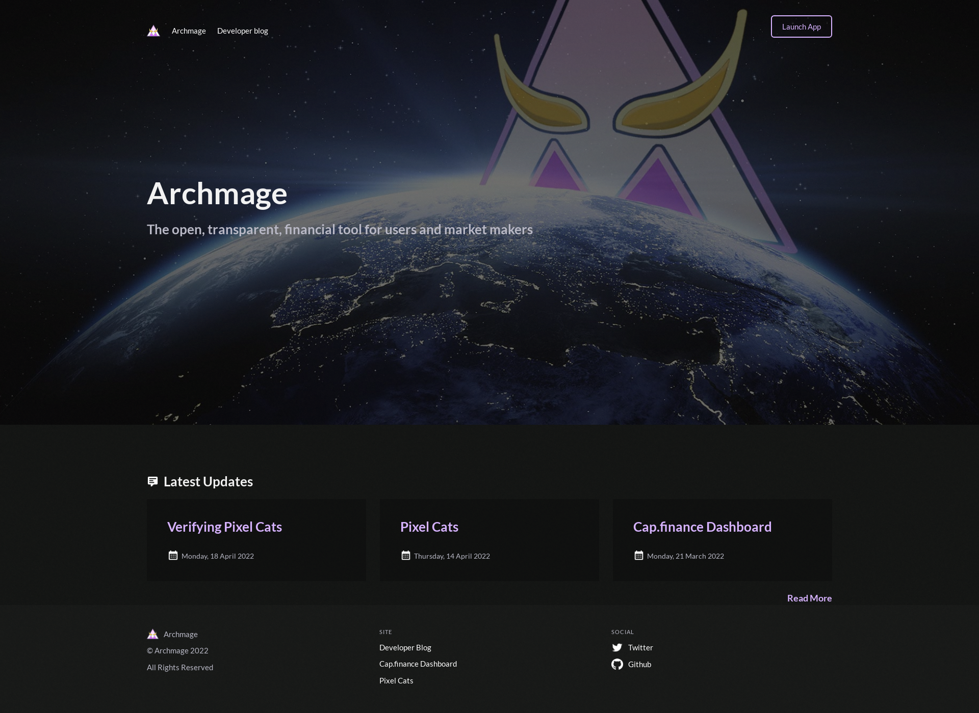 Screenshot for archmage.fi