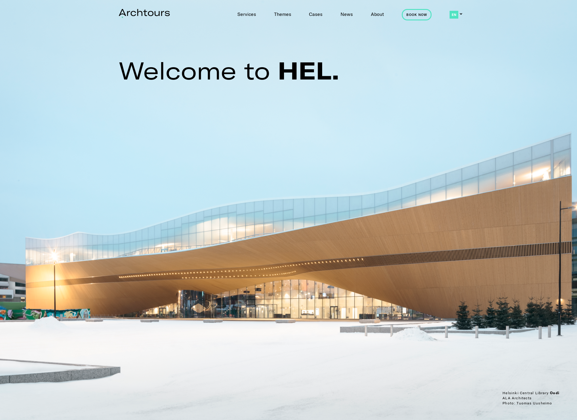Screenshot for archtours.fi
