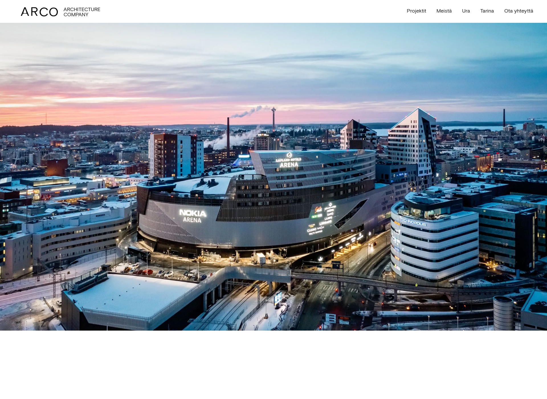 Skärmdump för arco.fi