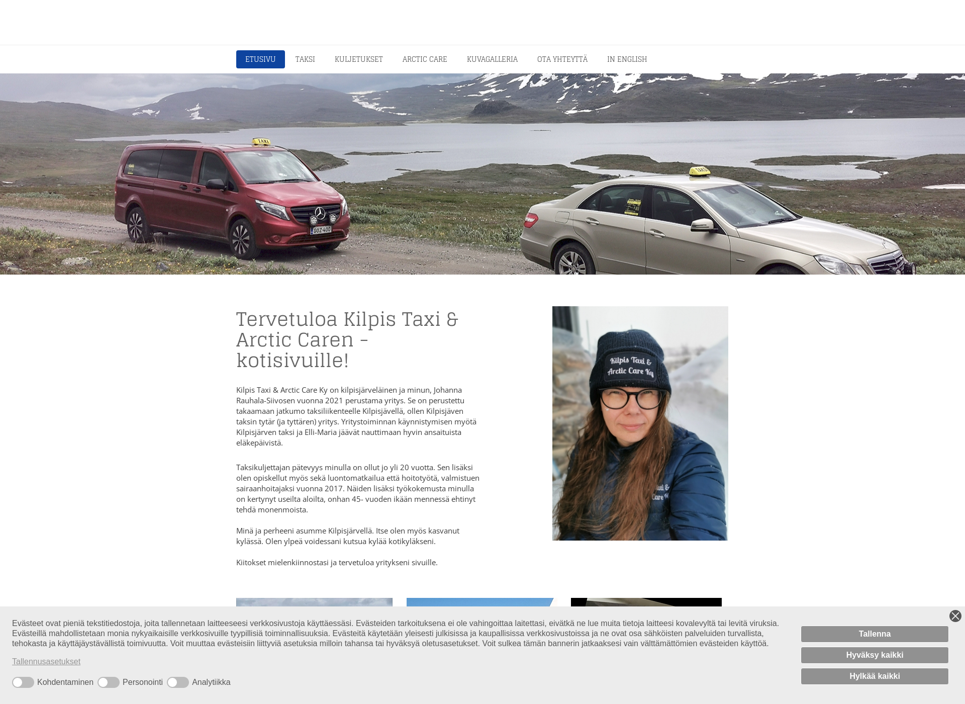 Skärmdump för arcticcare.fi