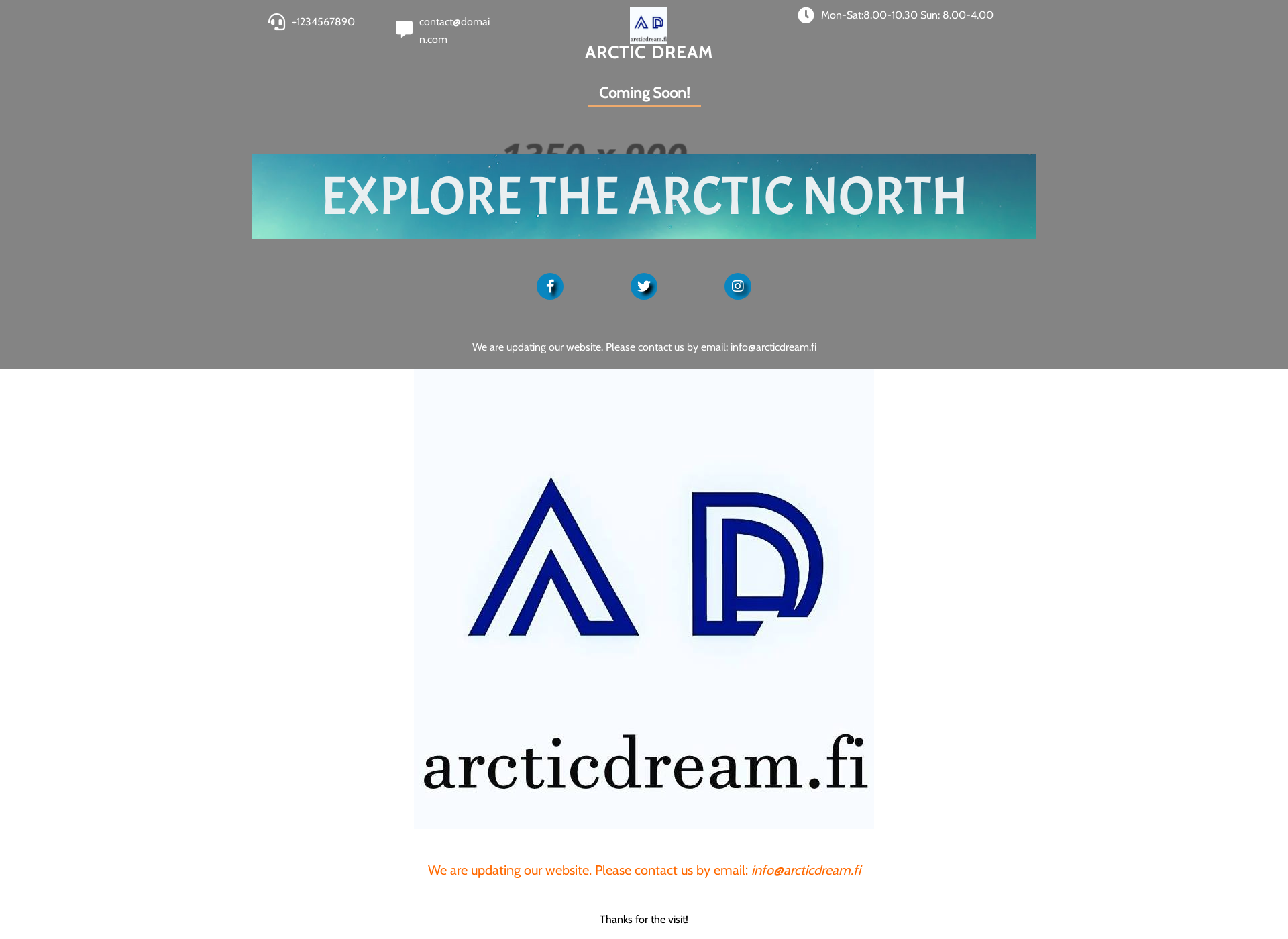 Screenshot for arcticdream.fi