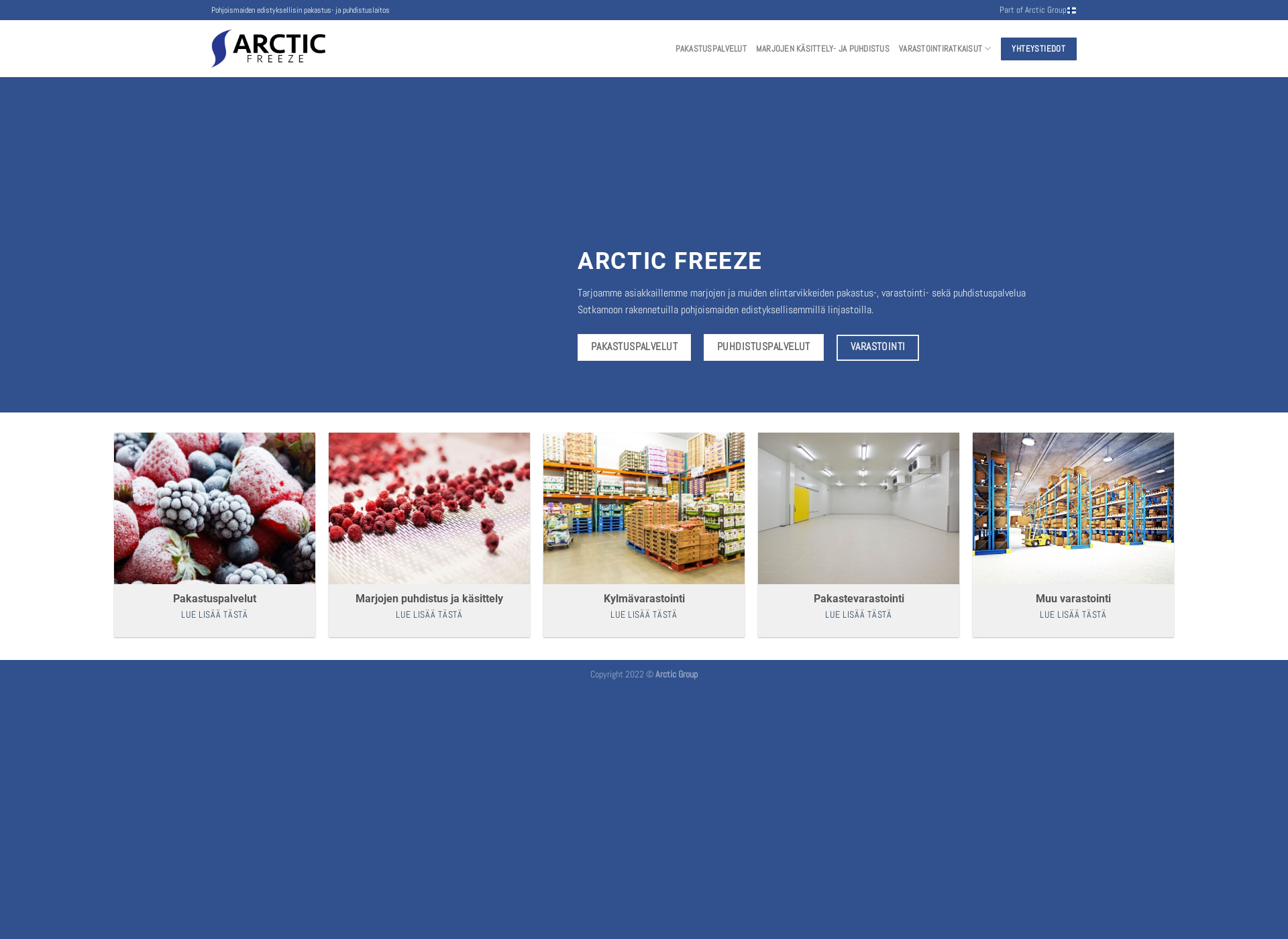 Screenshot for arcticfreeze.fi