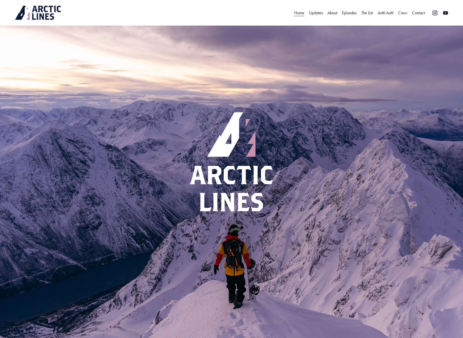 Skärmdump för arcticlines.com