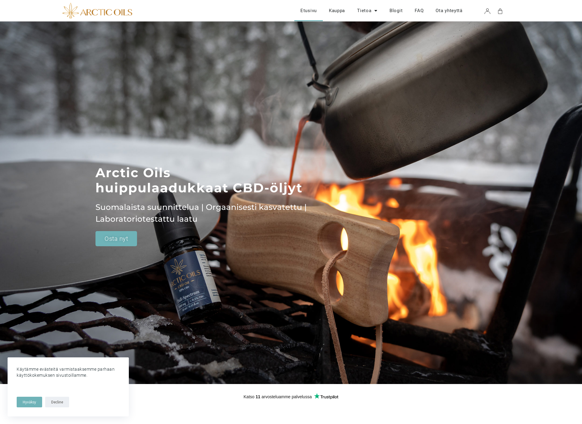Screenshot for arcticoils.fi